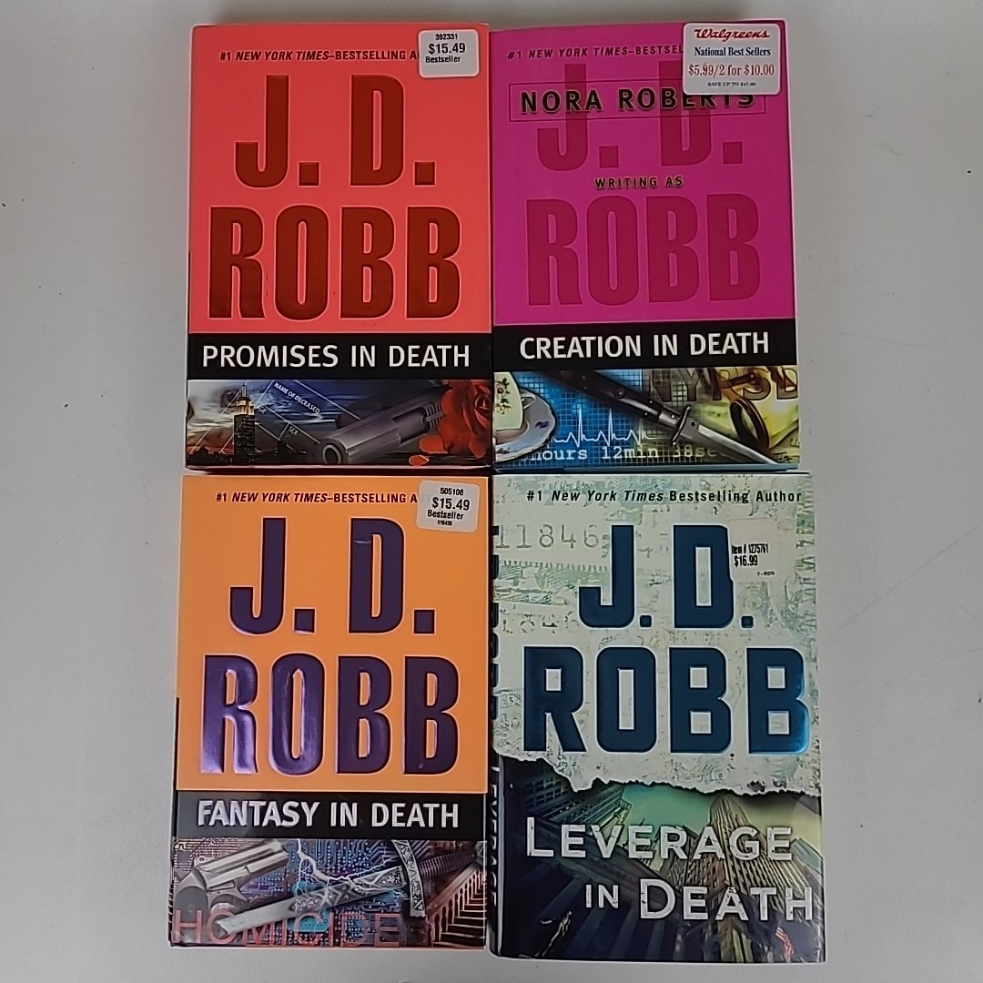 Lot of 14 In Death Hardcovers by J.D. Robb Nora Roberts Police Science Fiction