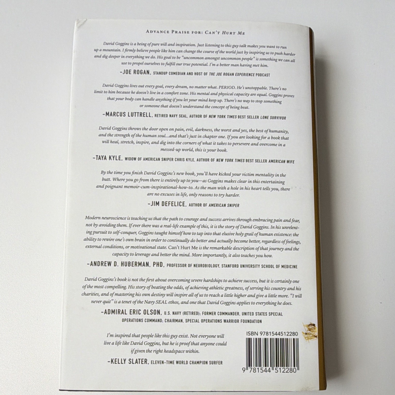 David Goggins Can’t Hurt Me: Master Your Mind HC Dust Jacket Lioncrest 2008