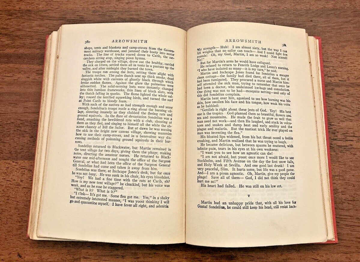 Arrowsmith by Sinclair Lewis, 1925 Edition! HC