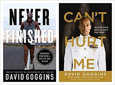 (Combo) Cant hurt me + Never Finished – David Goggins (Paperback UK IMPORT)