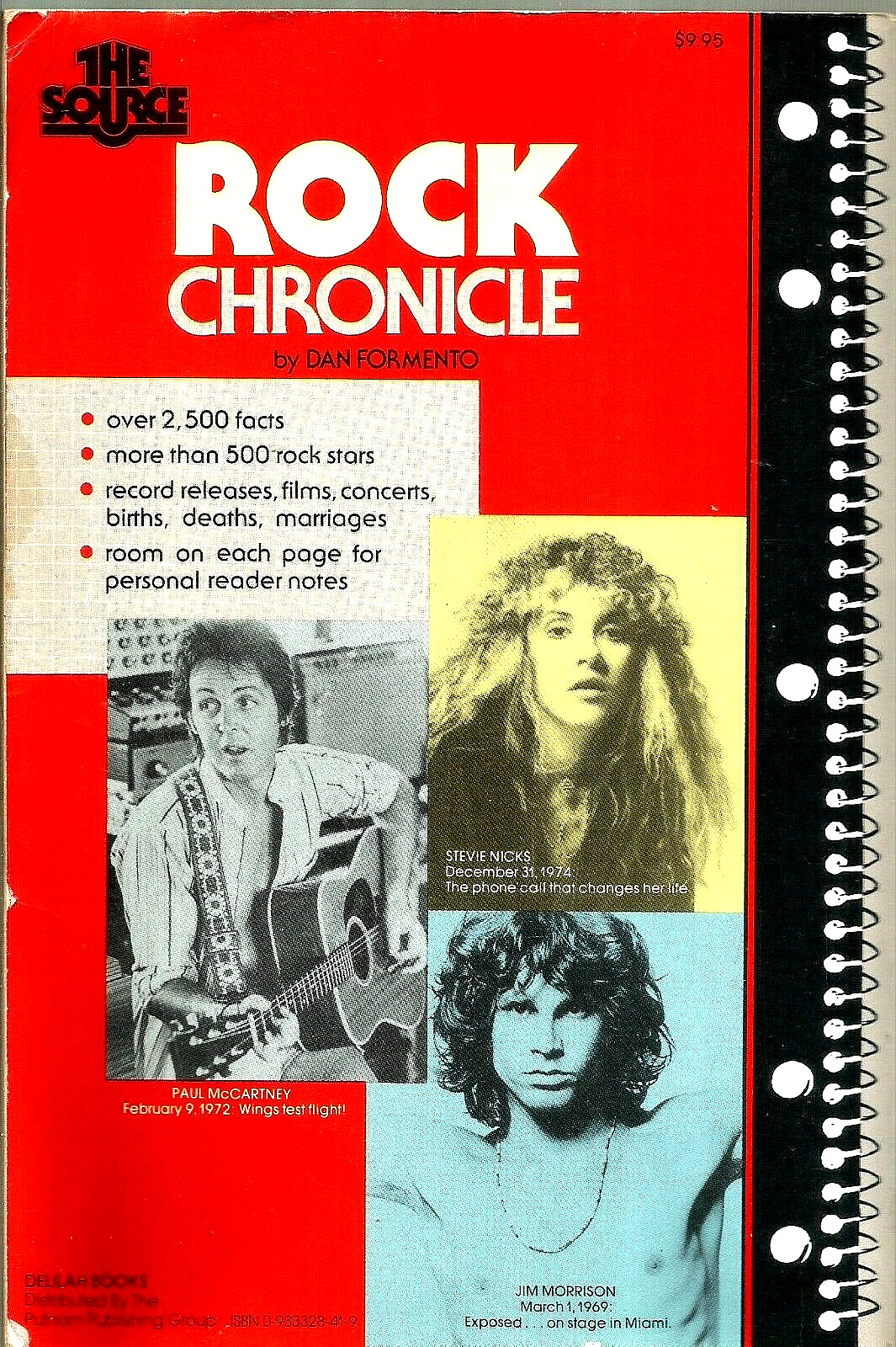 “Rock Chronicle” by Dan Formento (1982) Paperback