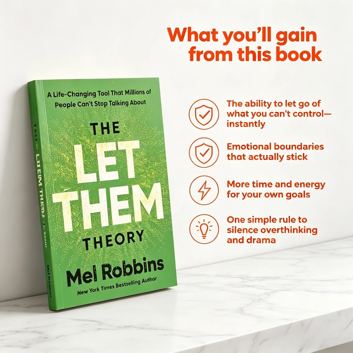 The Let Them Theory By Mel Robbins, Paperback Book