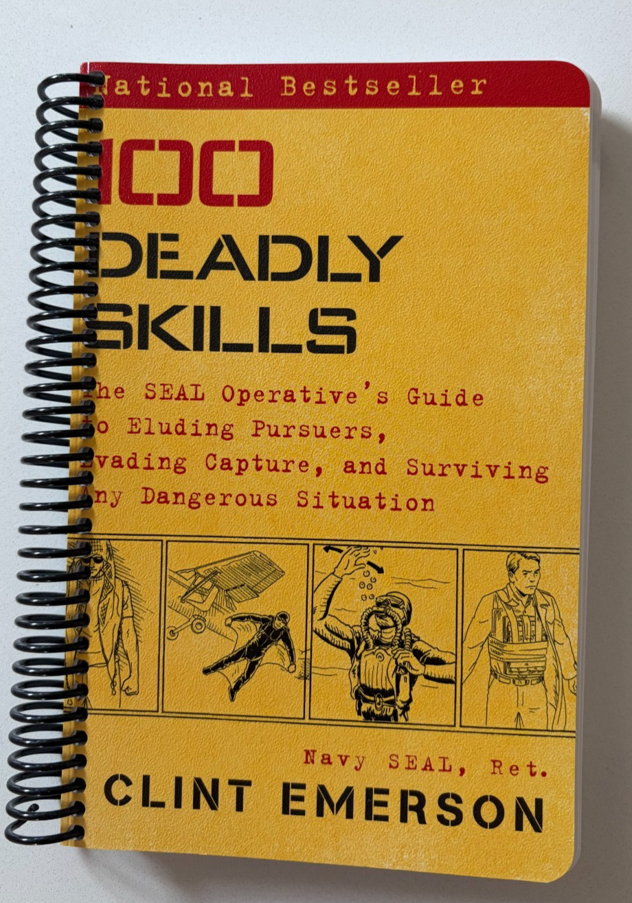 100 Deadly Skills 3 Book Lot Spiral Bound Paperback Brand New Clint Emerson