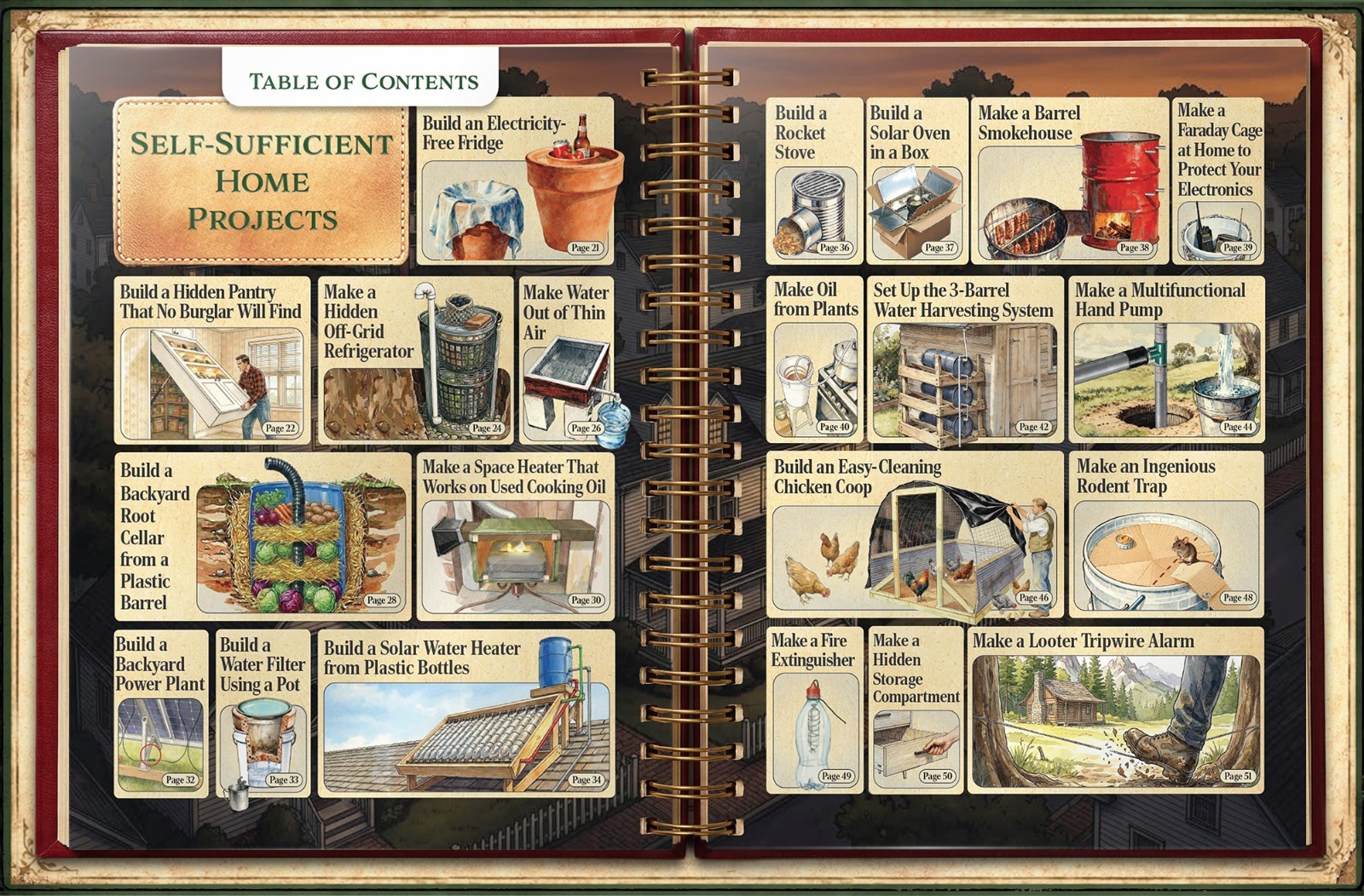 The Lost Skills of Independence – Hardcover, Spiral Bound, Colored Illustrations