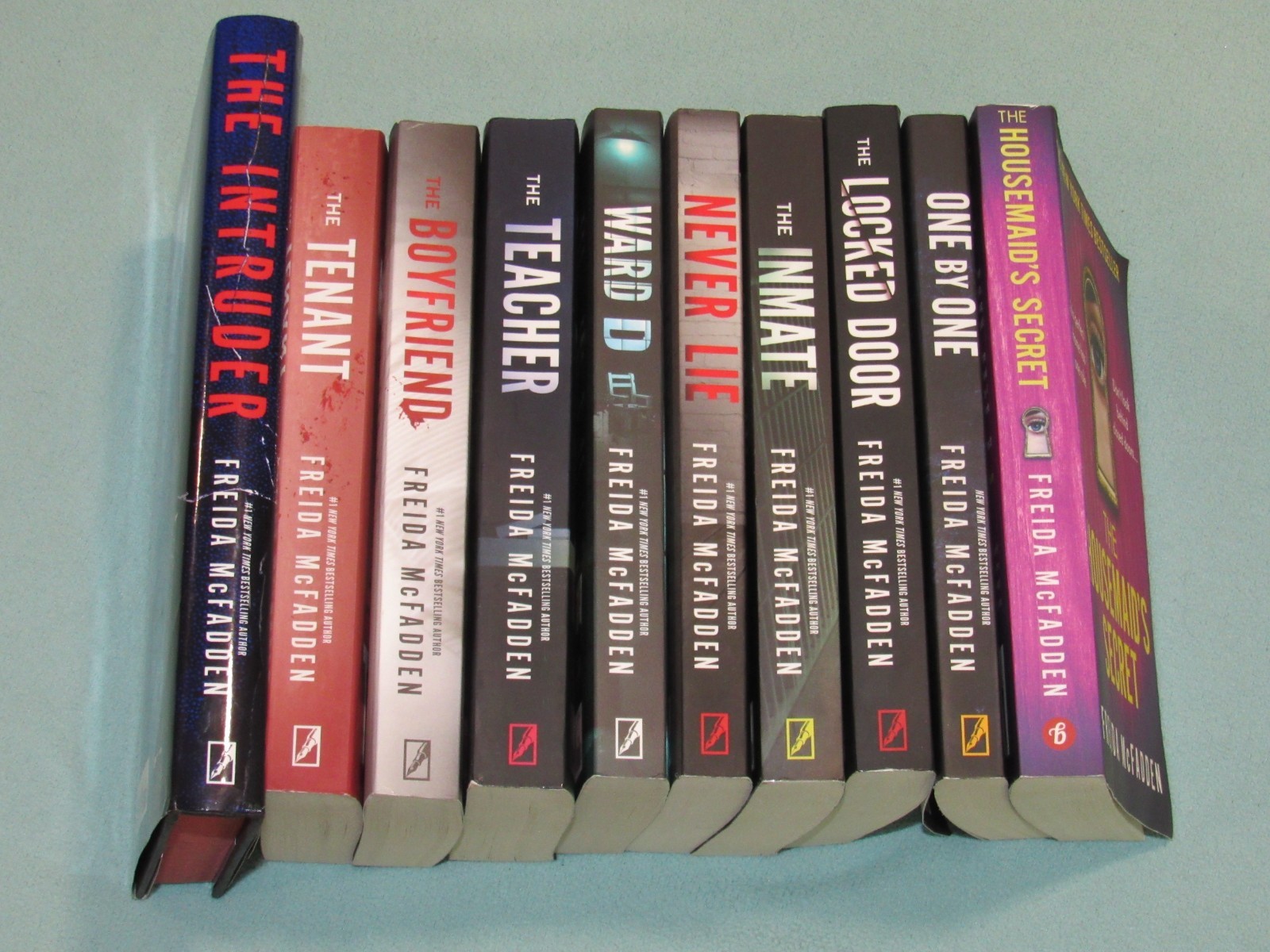 10 Book Lot: FREIDA MCFADDEN (Intruder~Tenant~Boyfriend~Teacher~Inmate~Housemaid