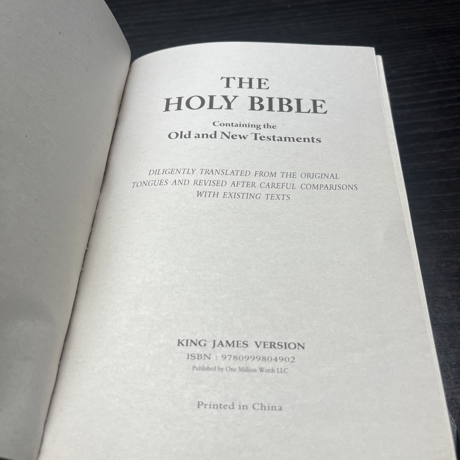 Holy Bible KJV Old And New Testaments Small 7.5 x 5.3 in Black Cover Lot Of 2