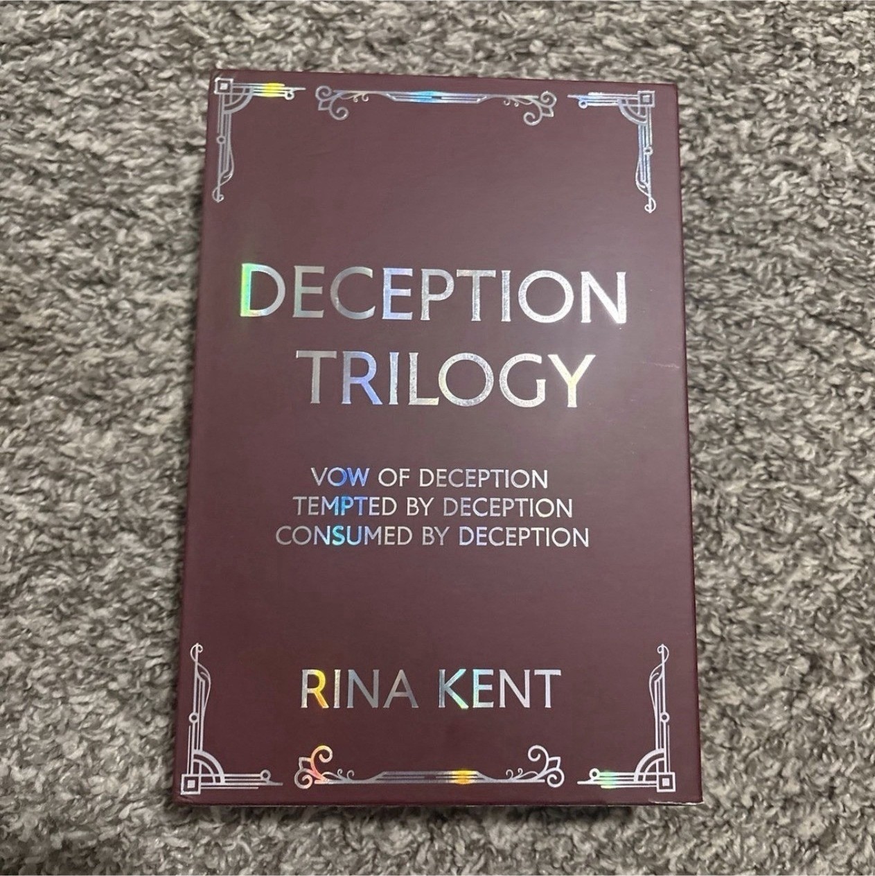 Rina Kent Deception Trilogy Books for days crate