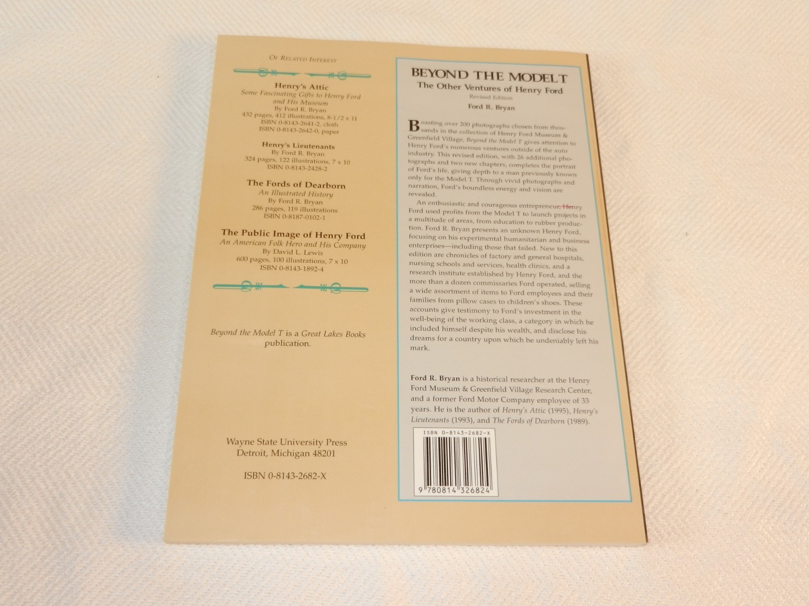 MICHIGAN “BEYOND THE MODEL T: THE OTHER VENTURES OF HENRY FORD” 200 Photos