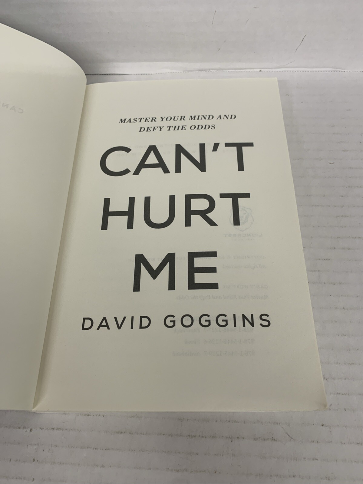 Can’t Hurt Me: Master Your Mind and Defy the Odds