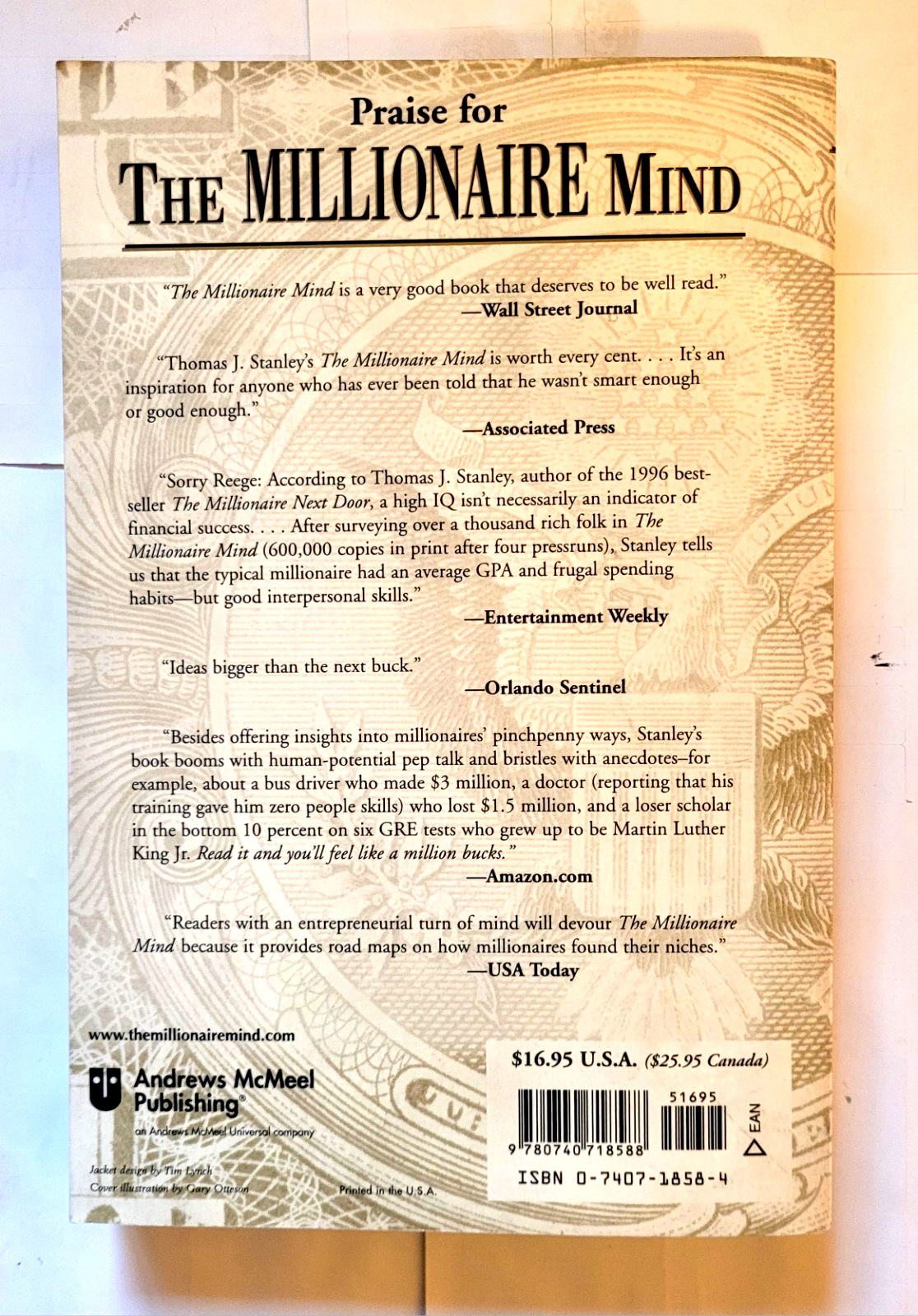 The Millionaire Mind Thomas J Stanley Finance Self Improvement Free Shipping