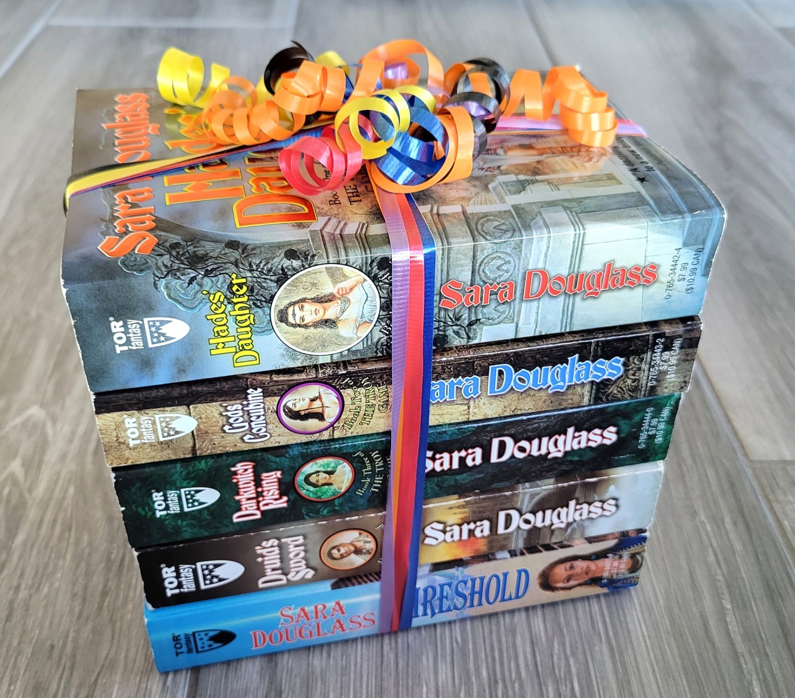 THE TROY GAME COMPLETE SERIES # 1-4 SARA DOUGLASS & THRESHOLD ALL 1ST EDITIONS