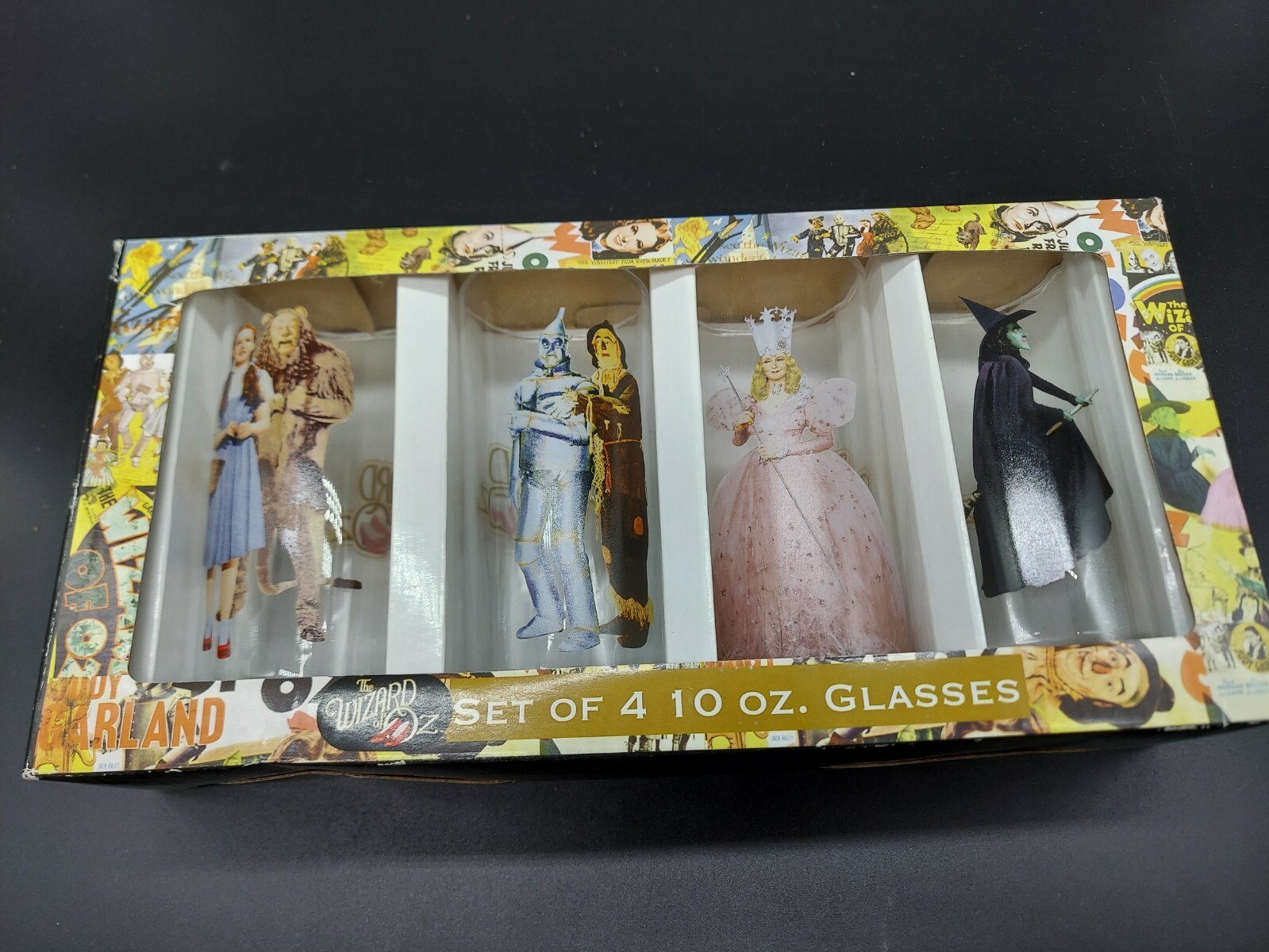 Lot Of 5 Collectible “Wizard Of Oz” Lot. Game, Pez, Tumblers, Ornamental Bells