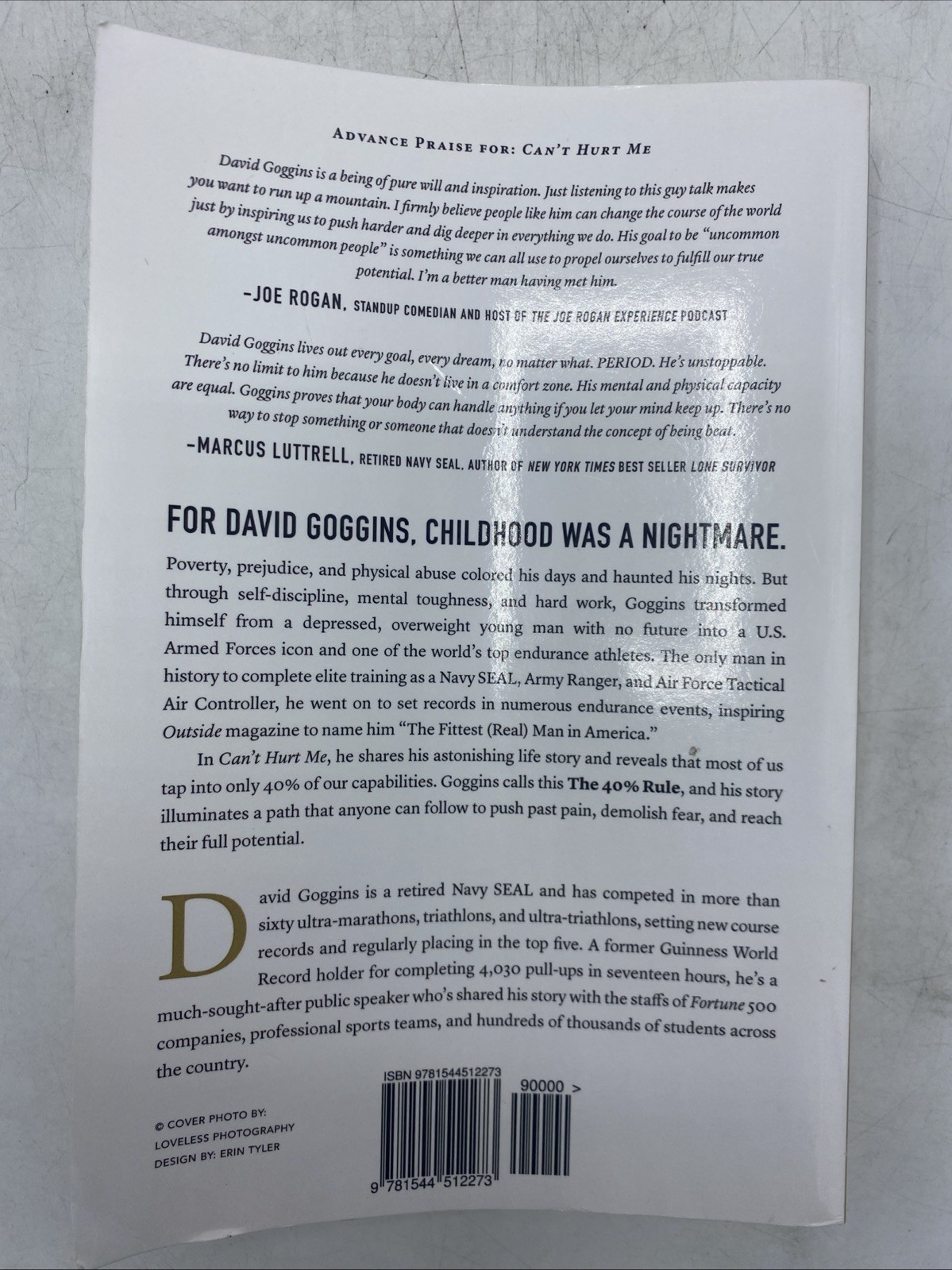 Can’t Hurt Me: Master Your Mind and Defy the Odds by David Goggins 2018 – Good