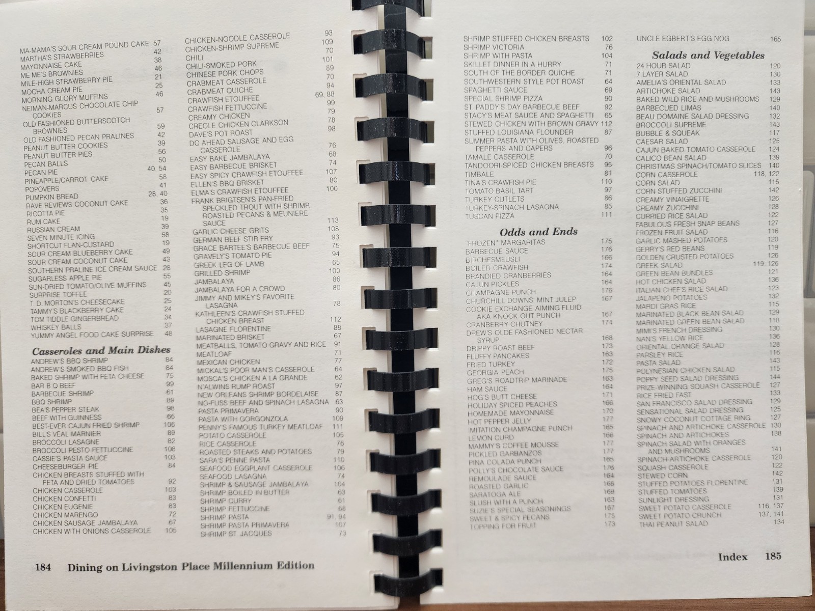 Dining On Livingston Place Cookbook Metairie Louisiana Millennium Edition
