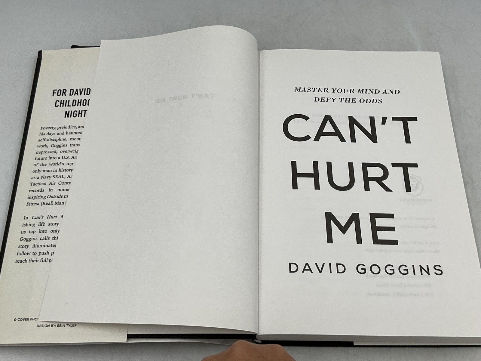 CAN’T HURT ME David Goggins 2018 Hardcover Lioncrest Publishing Dust Jacket