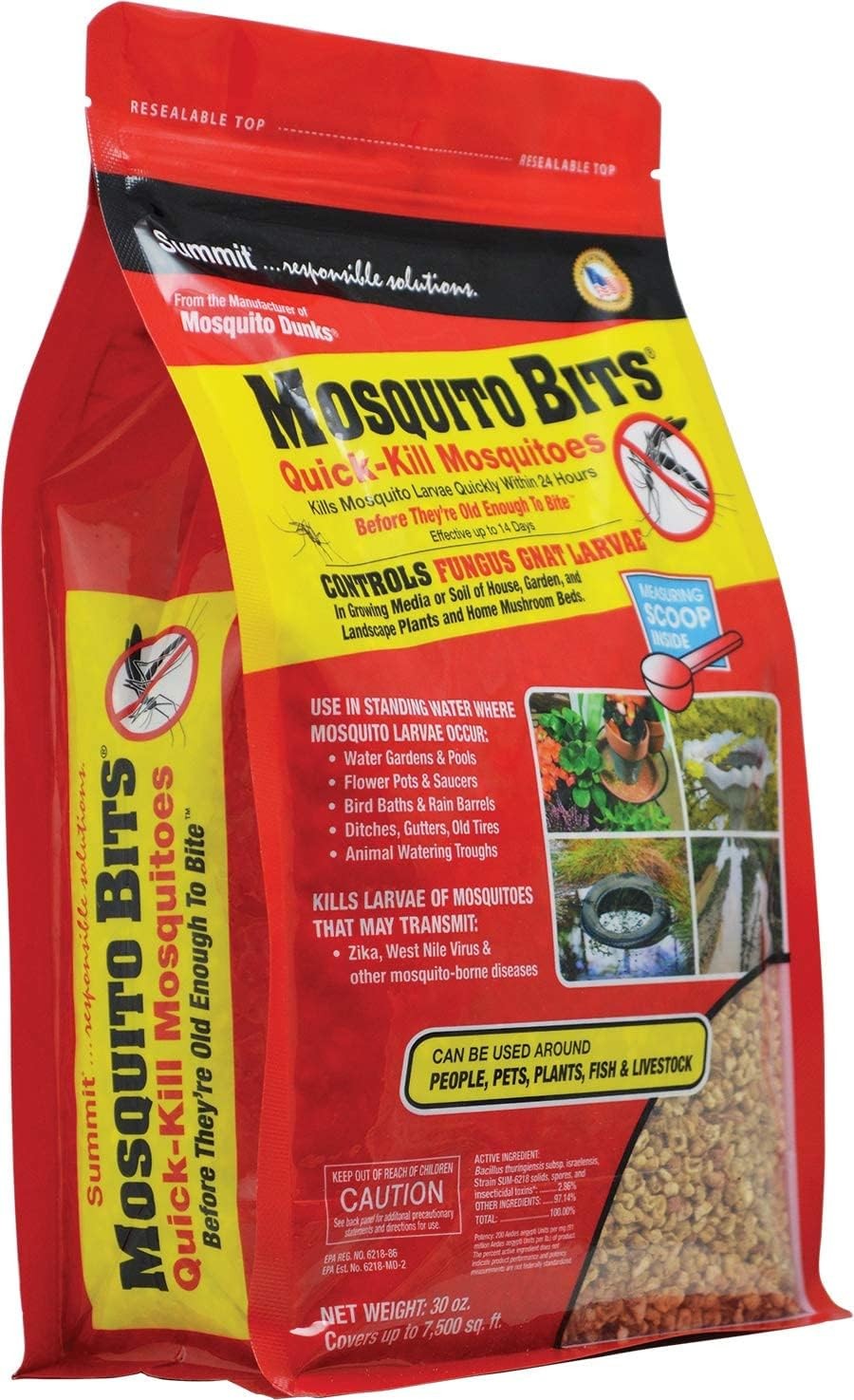 Summit Chemical 117-6 30OZ Mosquito Dunk Bits Standing Water Treatment