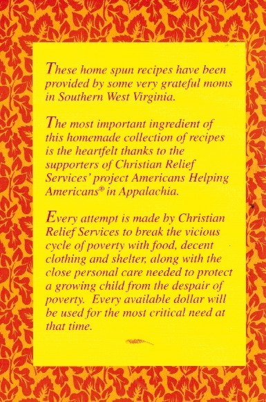 APPALACHIAN MOUNTAIN COUNTRY COOKIN’ 1996 by No author 1996 Paperback