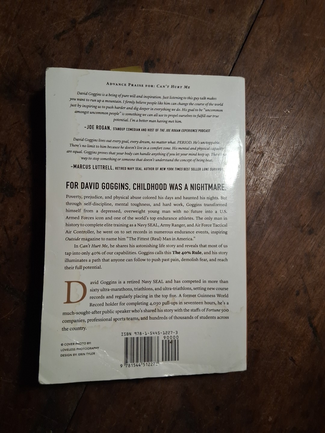 Can’t Hurt Me David Goggins Paperback 2018 NYT Bestseller Self Help Motivation