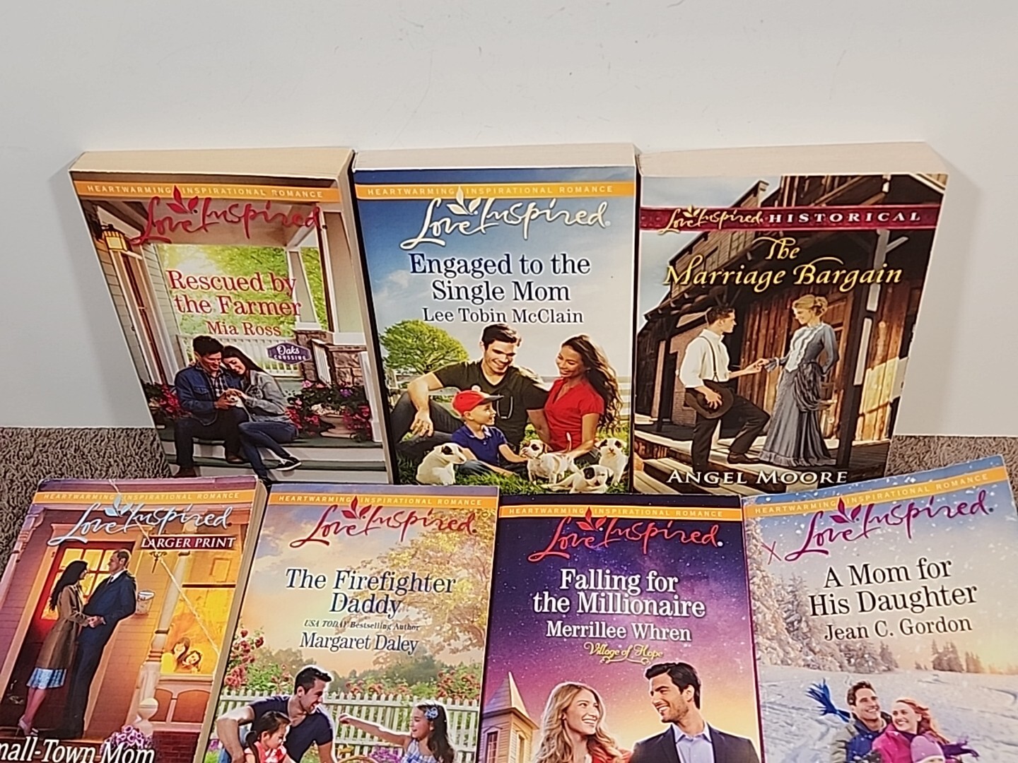 Lot of 7 Love Inspired Historical Heart Warming Inspirational see desc for Title