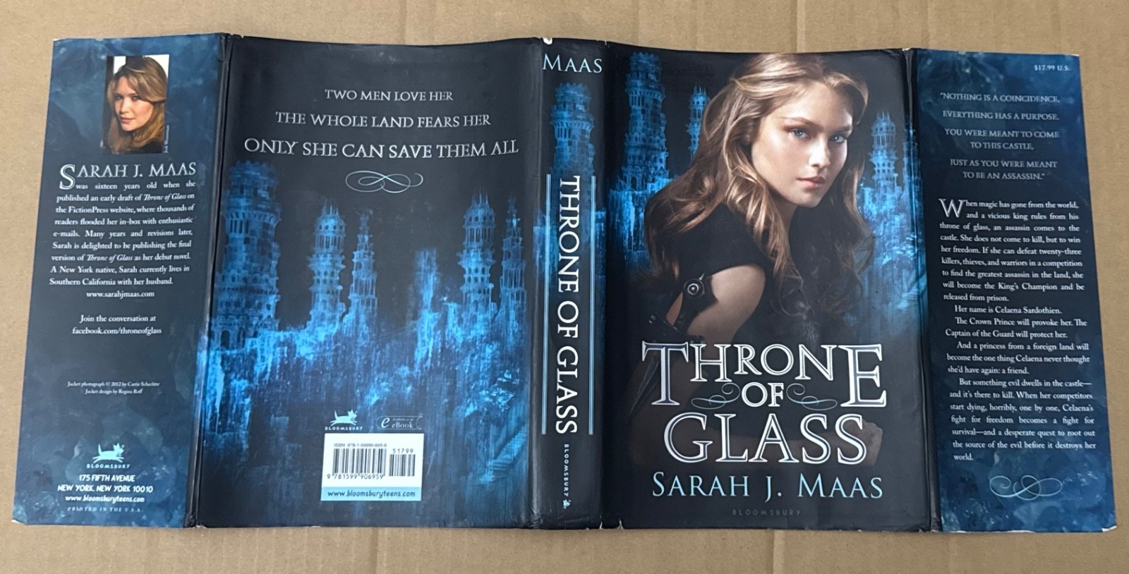 Sarah J. Maas Throne of Glass Hardcover Original Cover Art [Same Day Shipping]