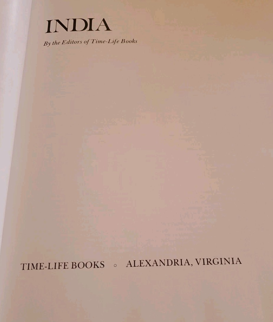 India Hardcover Time-Life Books Editors