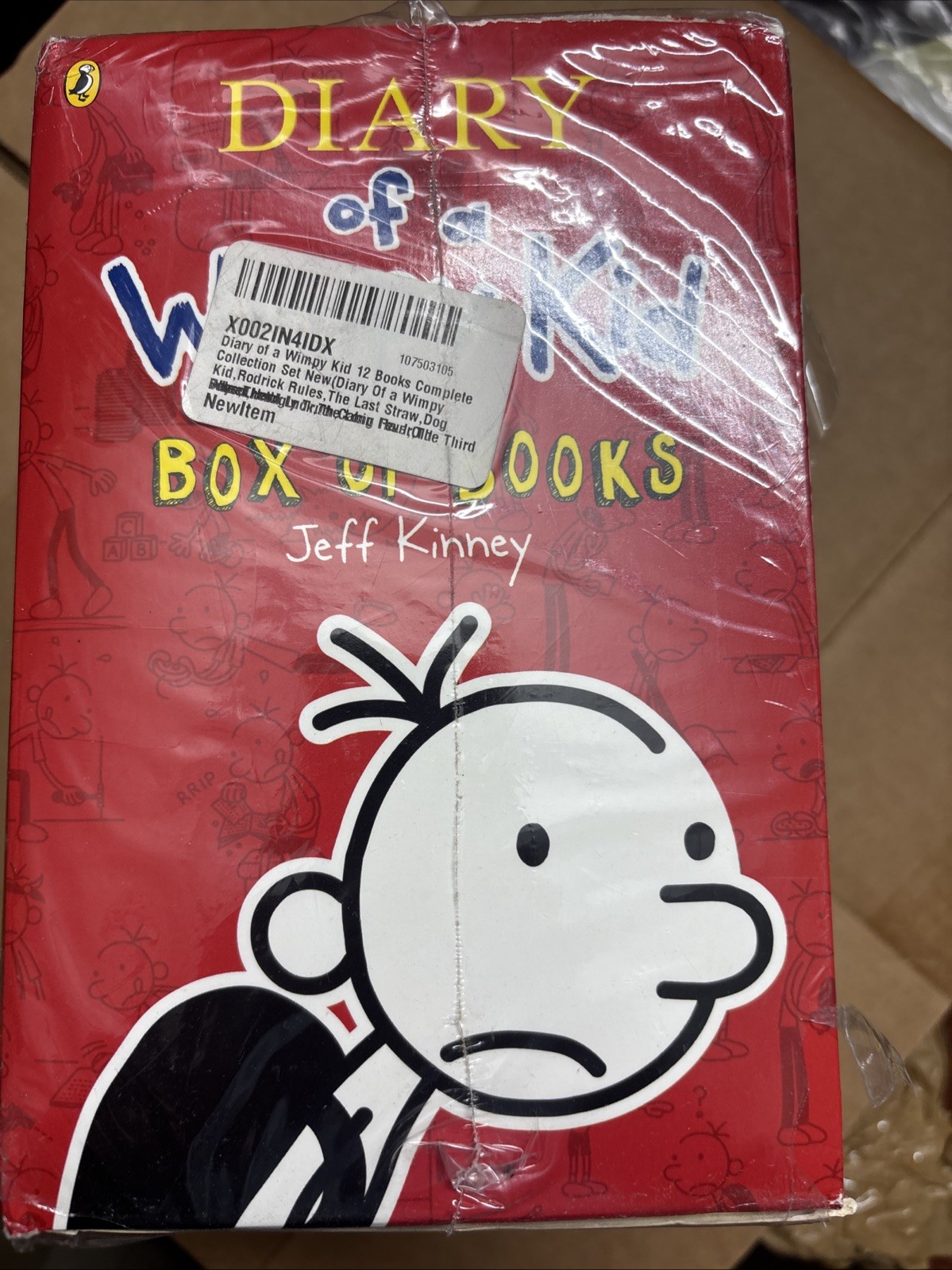 Jeff Kinney Diary of a Wimpy Kid 1-16 Books Boxed Set, Complete Case Is Damaged