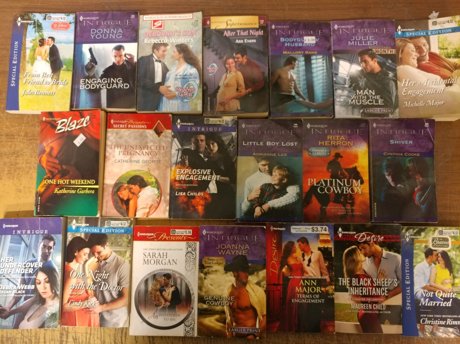 Lot of 20 Harlequin Romance Intrigue Suspense Special Intimate Book MIX UNSORTED