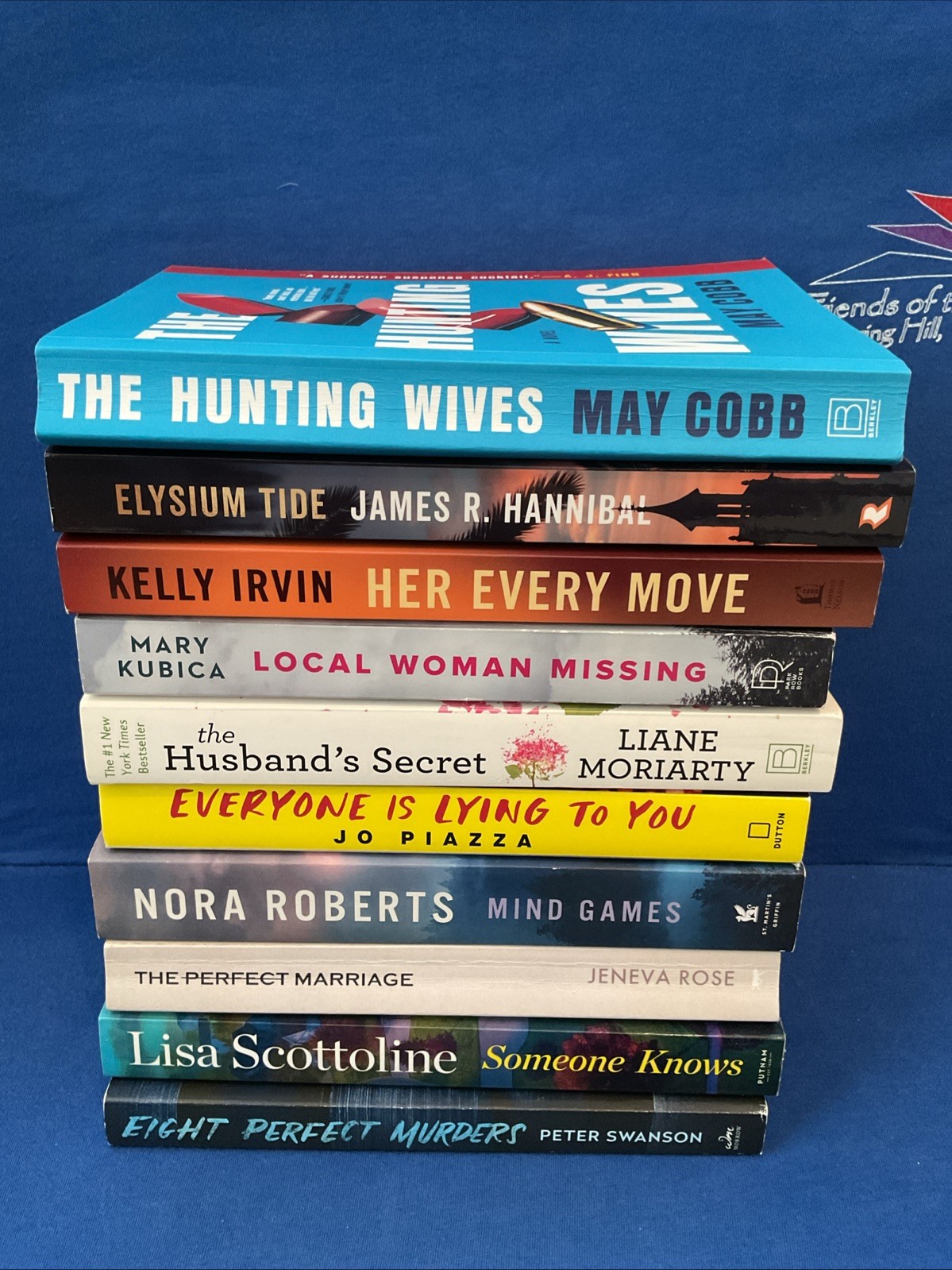 Lot of 10 – Mysteries/Thriller PB by Kubica, Moriarty, Roberts & Others