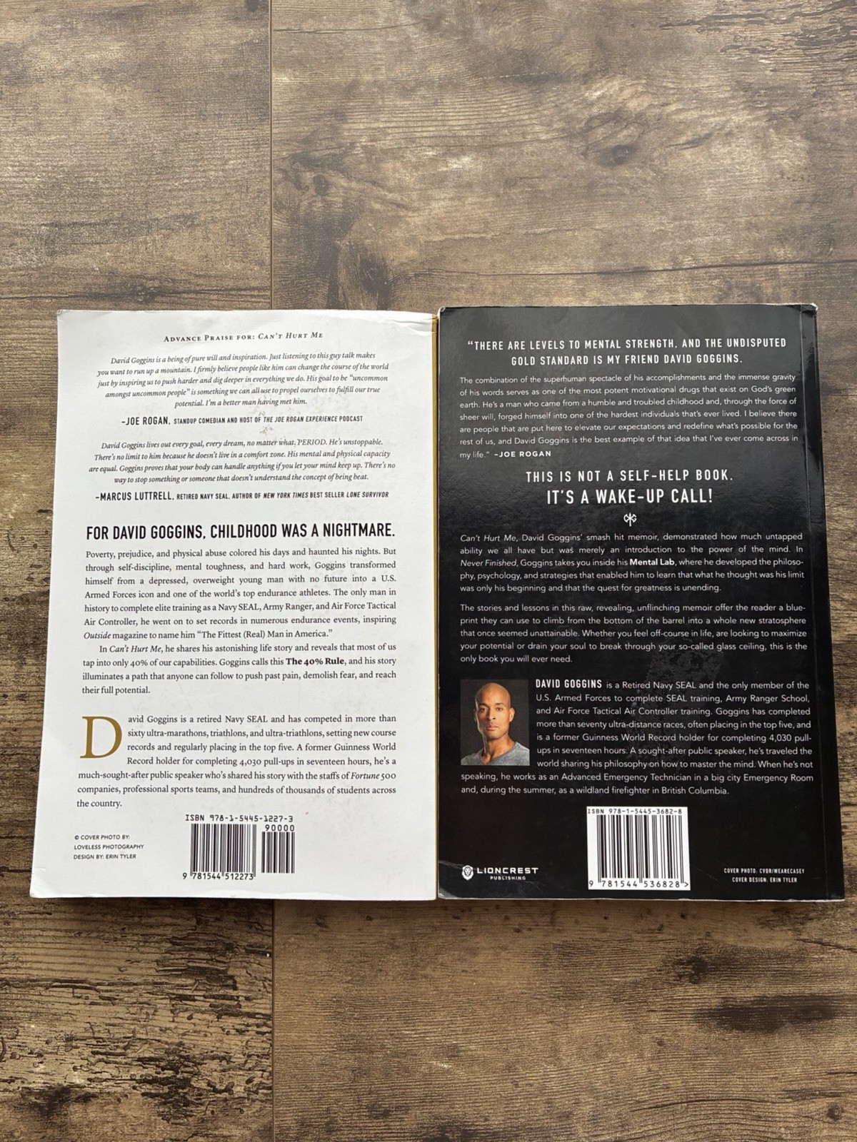 David Goggins Can’t Hurt Me & Never Finished 2-Book Set – Used