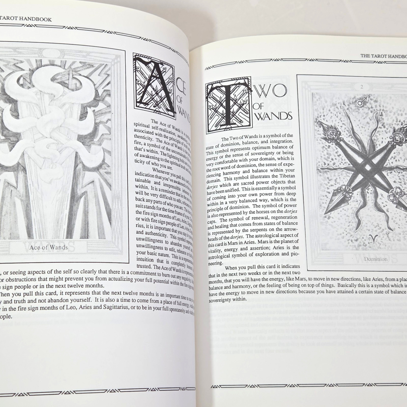 The Tarot Handbook Angeles Arrien Vtg 1995 PB Applications of Ancient Symbols