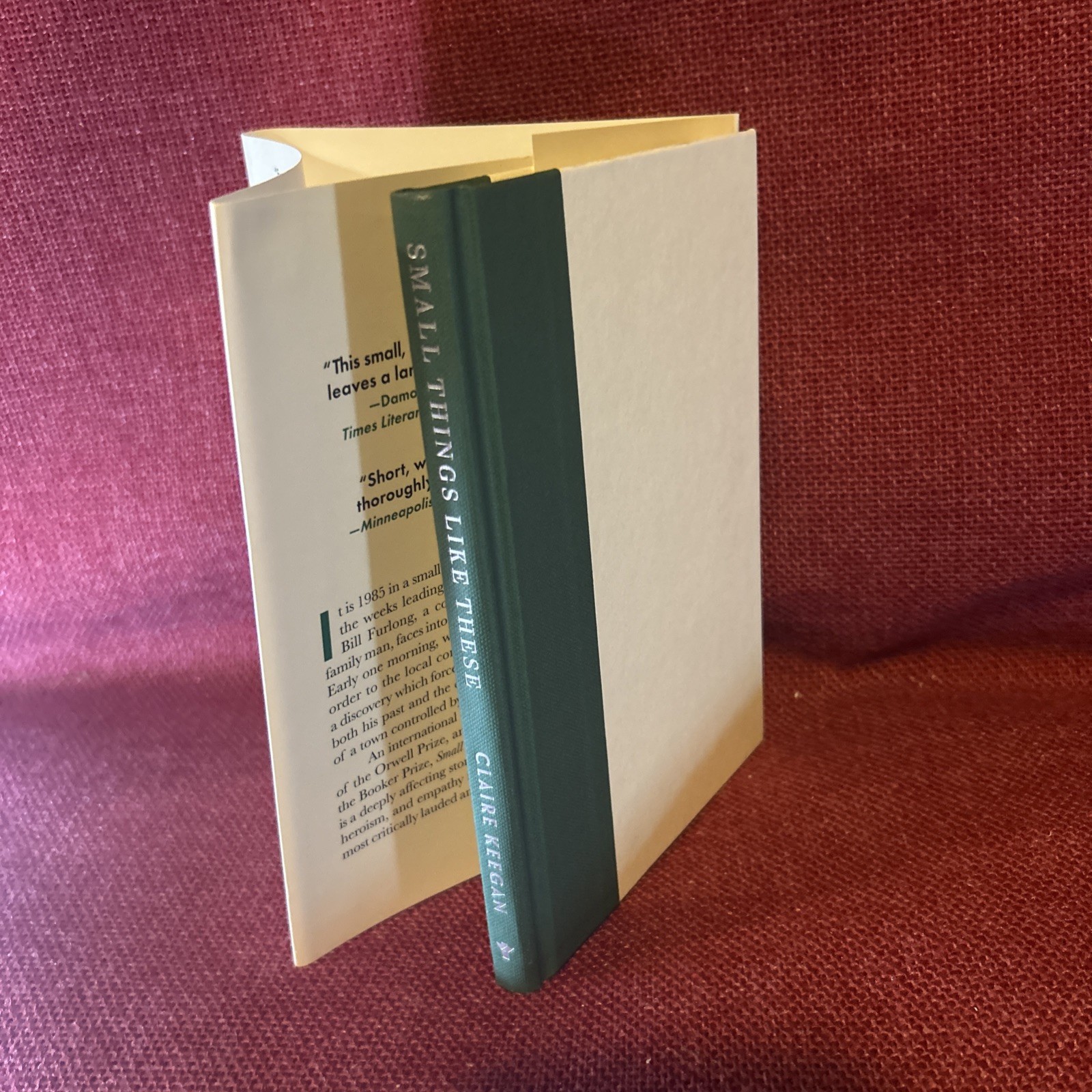 Small Things Like by Claire Keegan, Like New HC from NonSmoking Home, Oprah BC