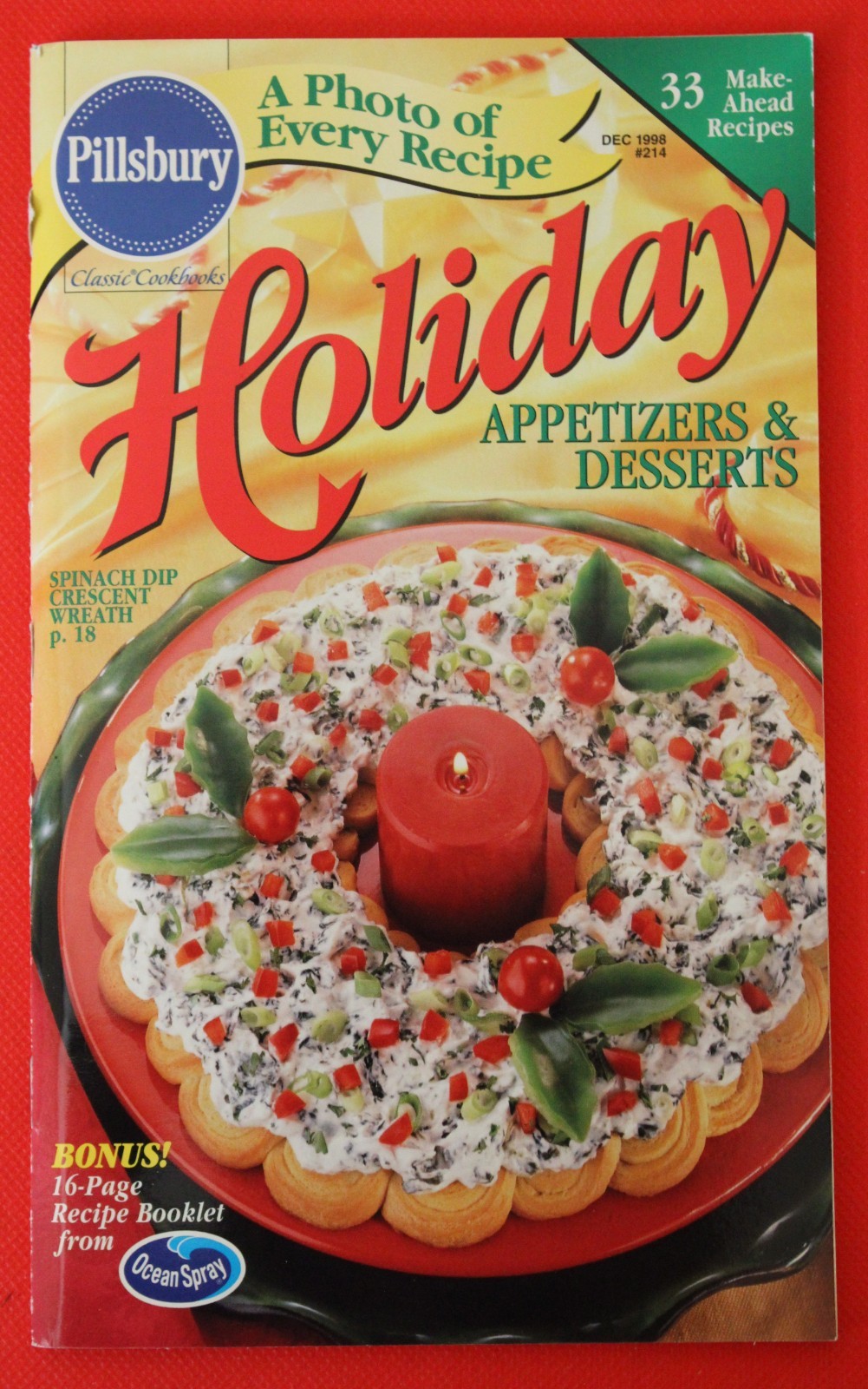 Pillsbury Cookbook Booklets AND a Hard to Find Slip Cover – Holiday Cooking