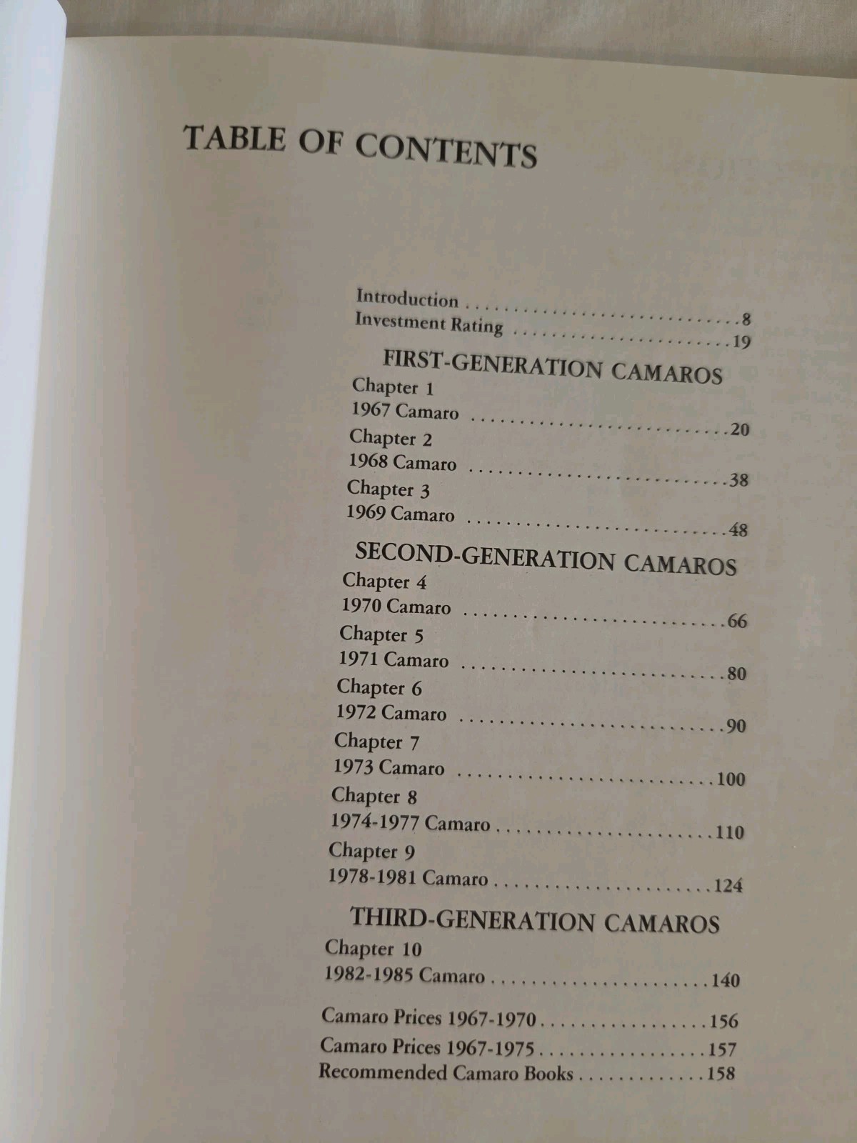 Illustrated Camaro Buyer’s Guide Michael Antonick 1985 Motorbooks International
