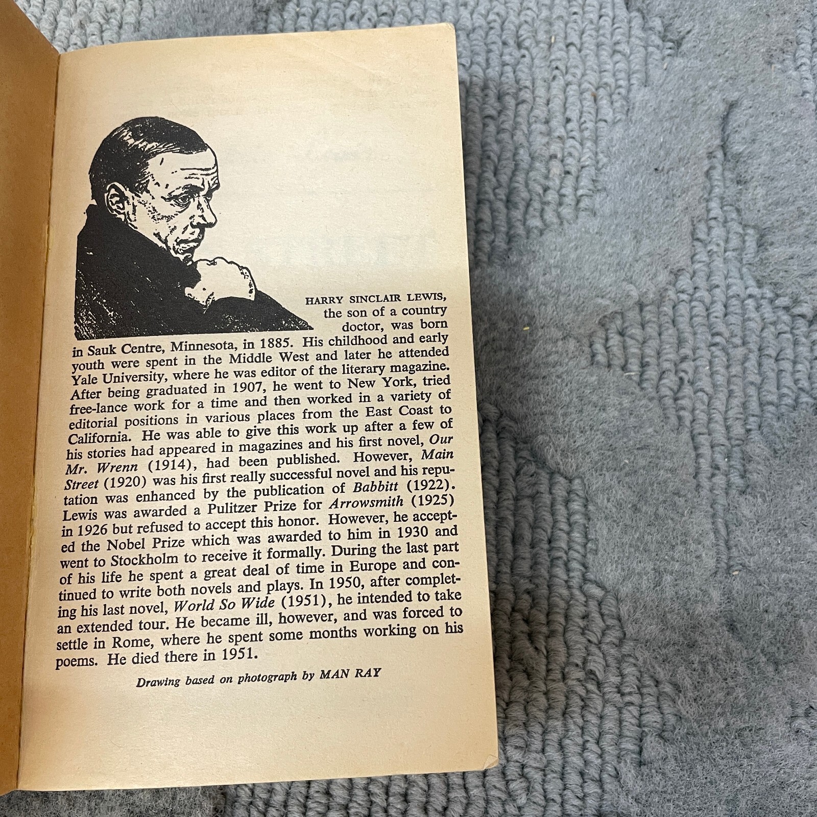 Main Street Historical Fiction Paperback Book by Sinclair Lewis Signet 1980