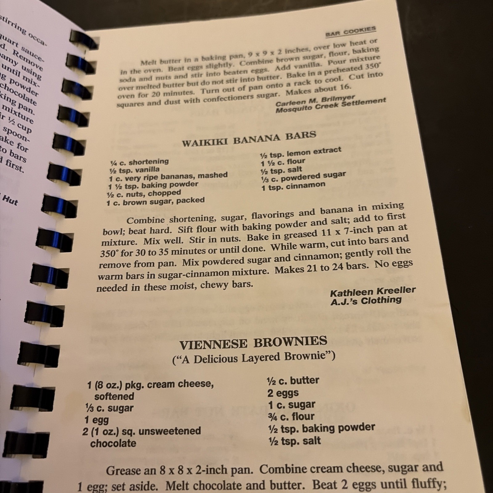 Cortland Speciality Shoppes Cookie Cookbook VTG 1987 Cortland, Ohio 128 Pages
