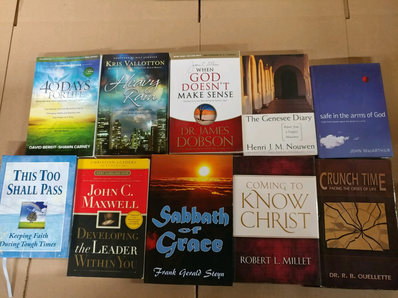 Lot of 5 Pounds LBs Christian Prayer Bible Jesus Theology Pray Books RANDOM*MIX
