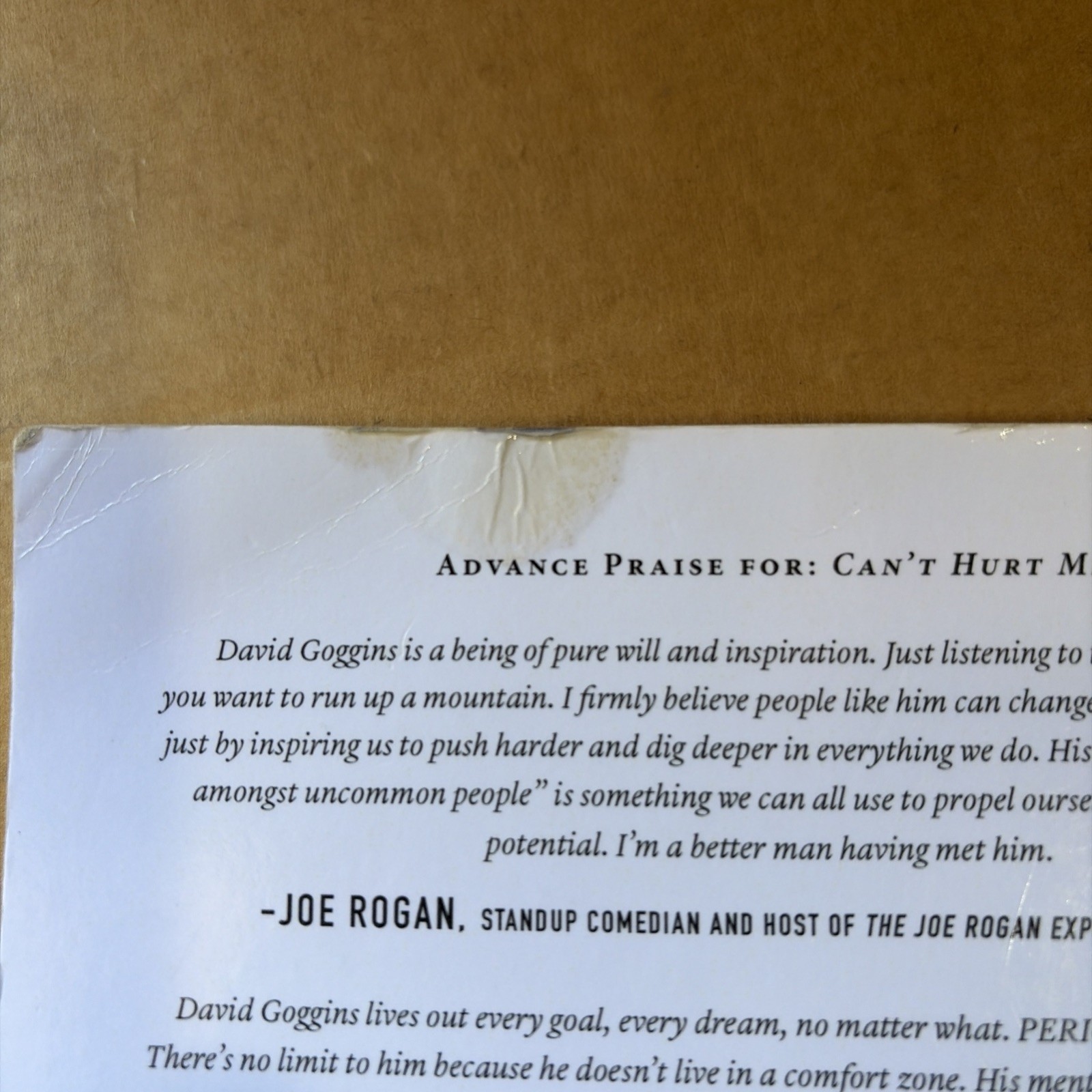 Can’t Hurt Me: Master Your Mind and – Paperback, by Goggins David