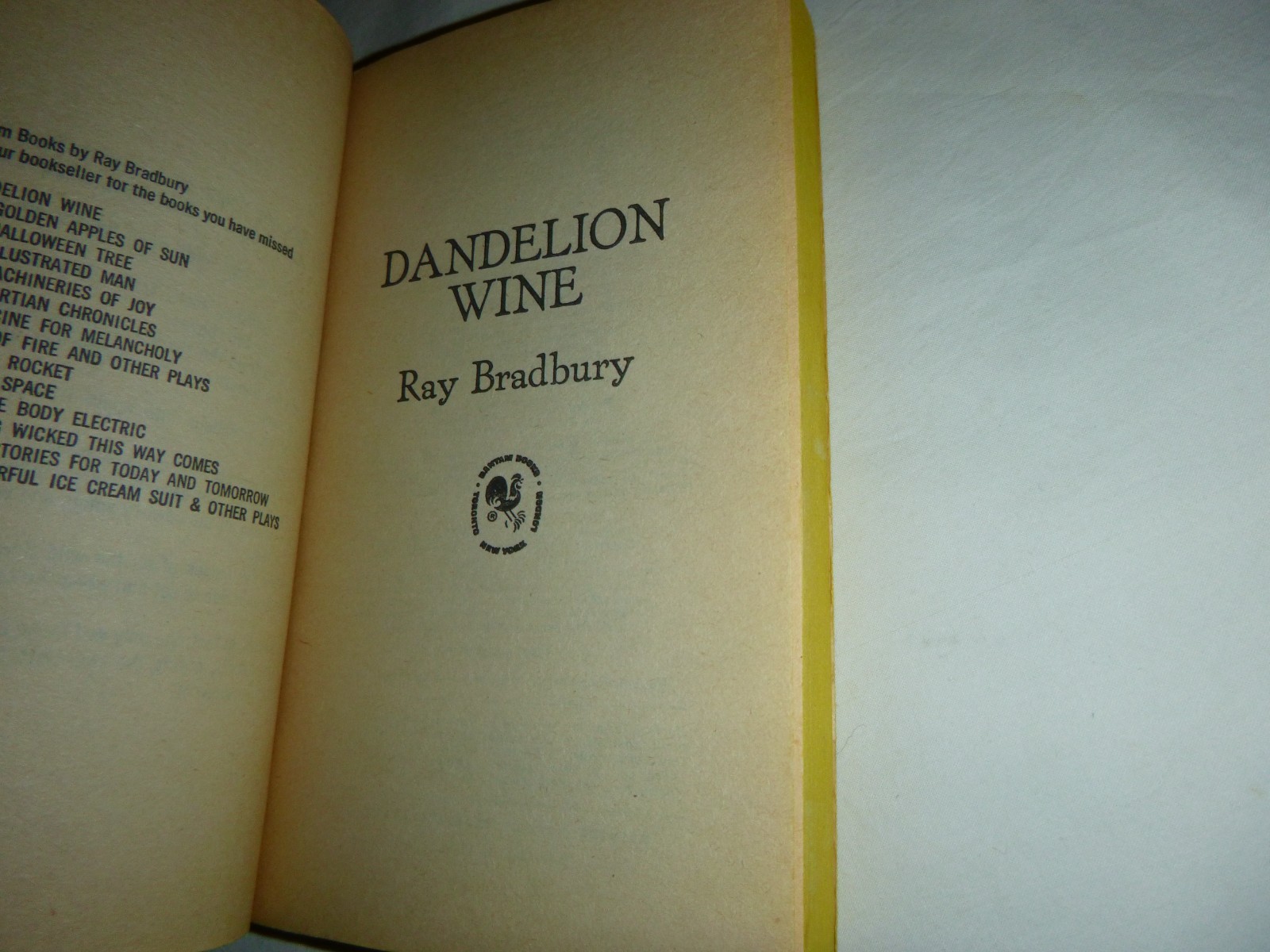 Dandelion Wine by Ray Bradbury – Vintage 1981 Paperback Book