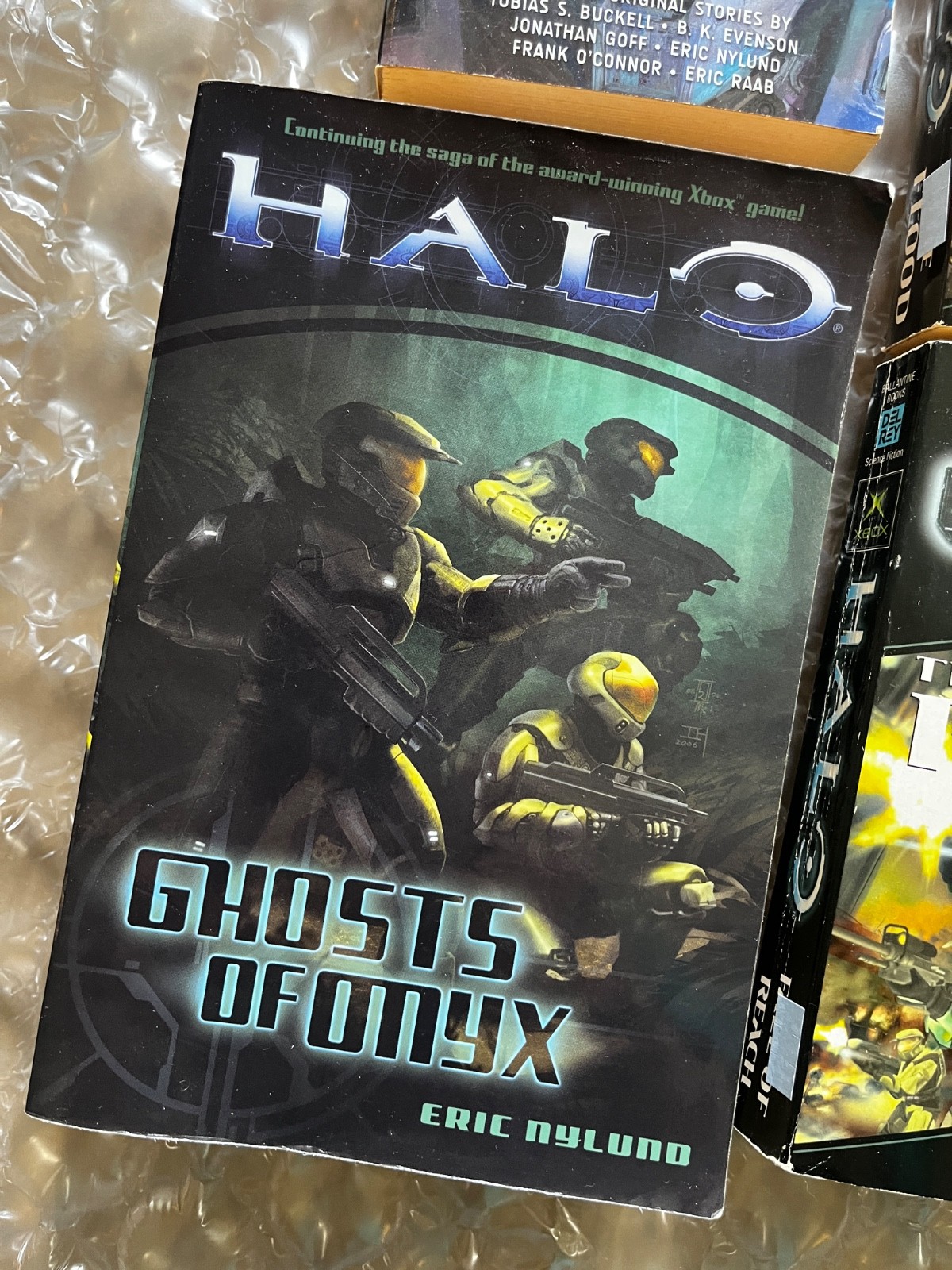 HALO Paperback Book Lot of 6 Xbox Master Chief Flood Scifi Fall of Reach