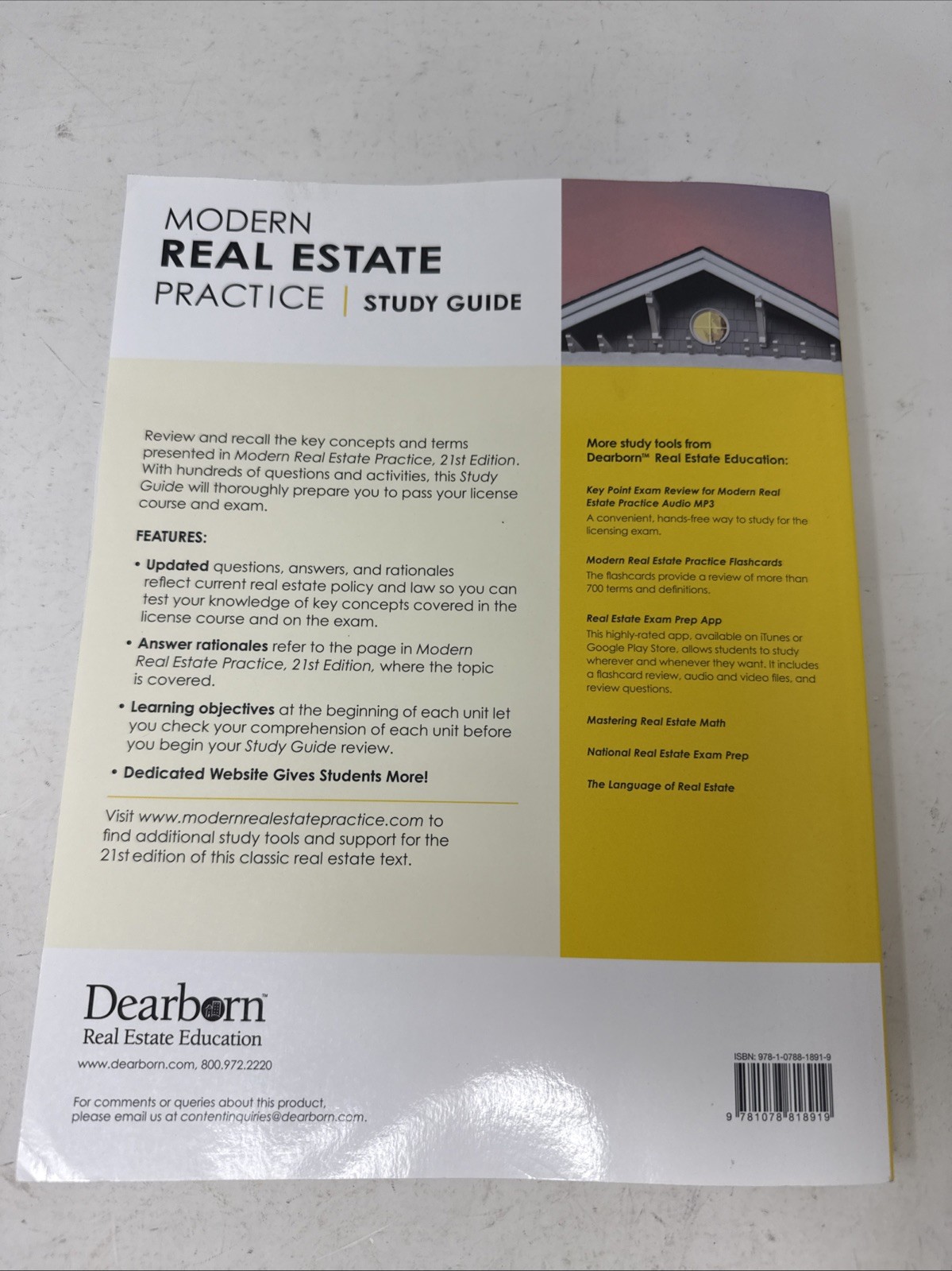 Modern Real Estate Practice Study Guide. 21st Edition Paperback
