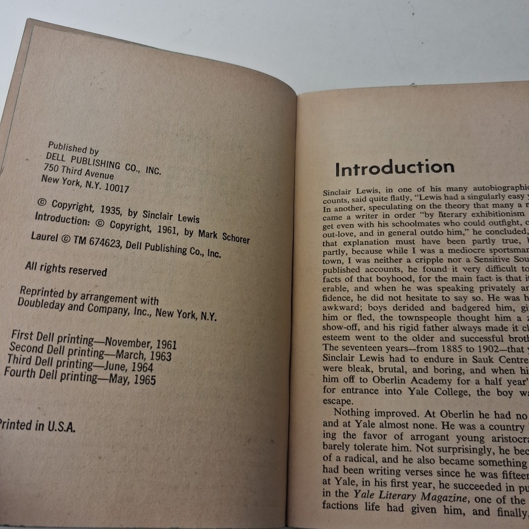 It Can’t Happen Here MMPB (1965) 4th Dell Printing