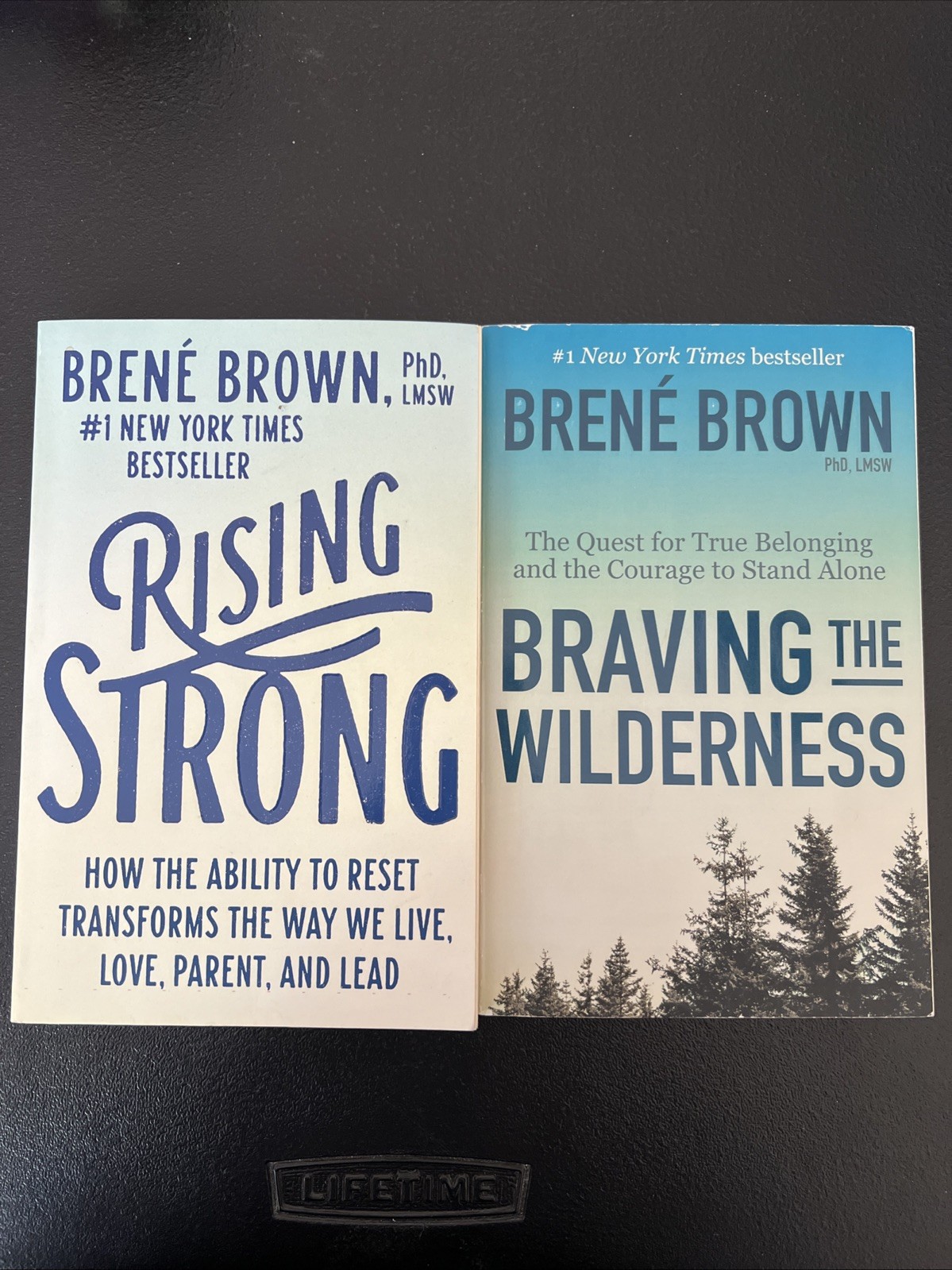 Brene Brown Book Lot Of 2 Braving the Wilderness, Rising Strong Paperback
