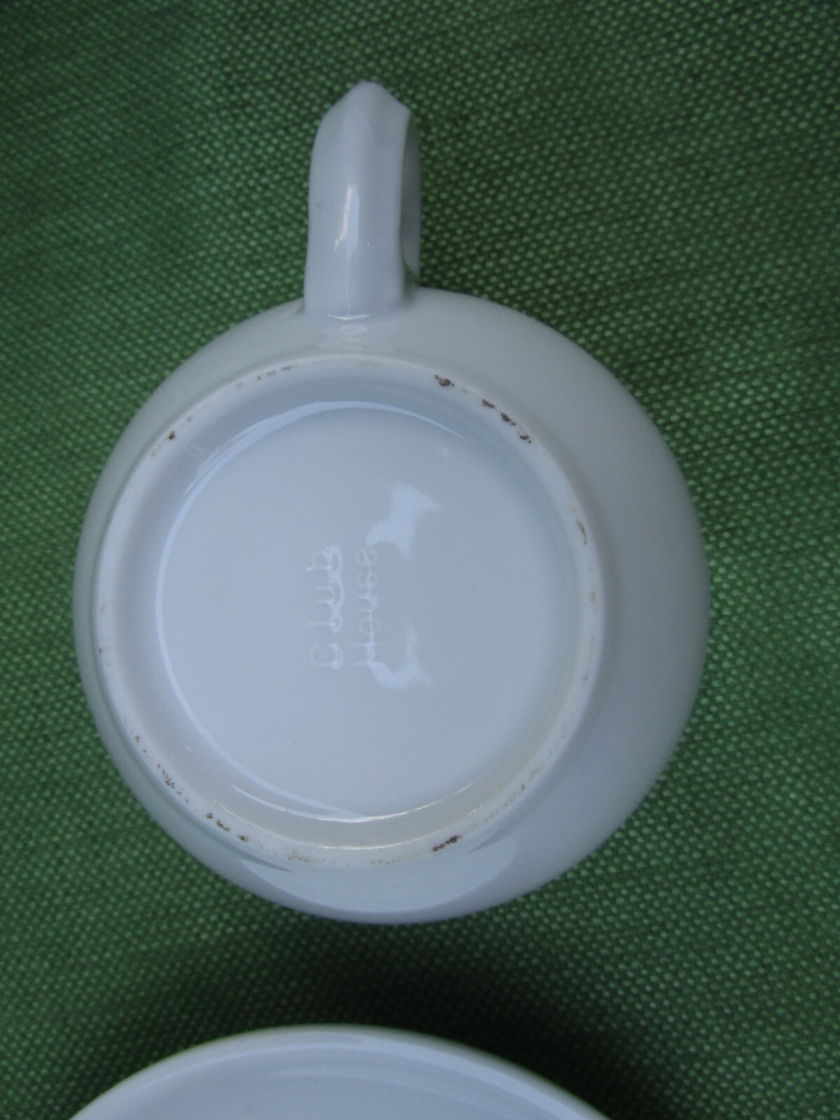 1919 Bristot Caffe Espresso Heavy White Porcelain Cappuccino Cup 8 oz and Saucer