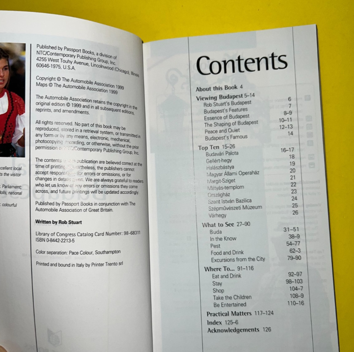 Essential BUDAPEST AAA Essential By Rob Stuart Passport Books ~ 126 pages ~ 1999