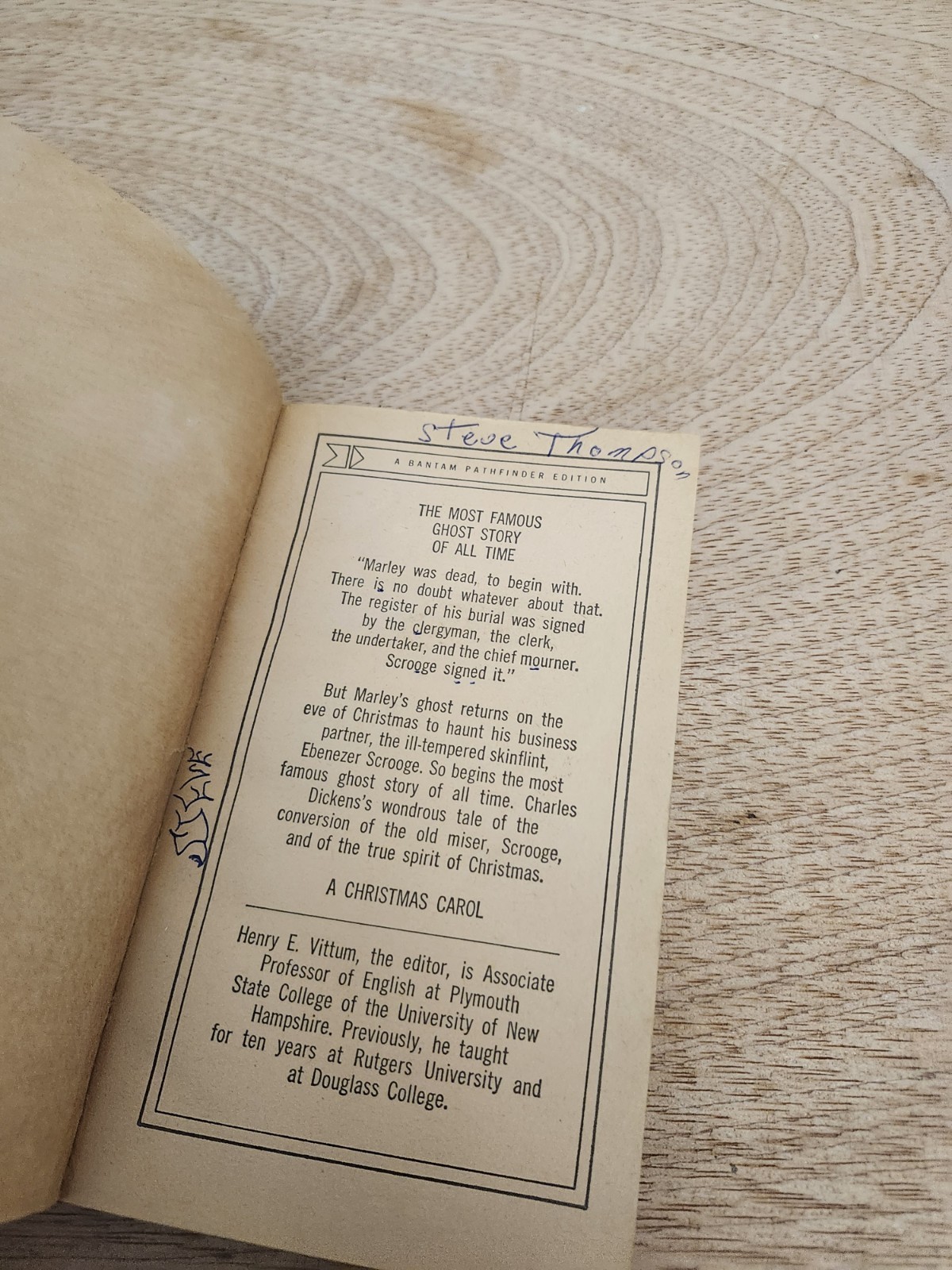 “A Christmas Carol” by Charles Dickens 1966 Bantam Pathfinder Edition Paperback