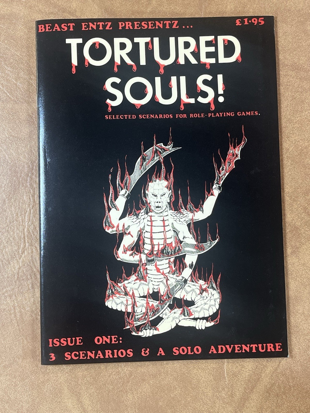 Beast Entz Tortured Souls Issue # 1 w/ AD&D Module RARE FIND