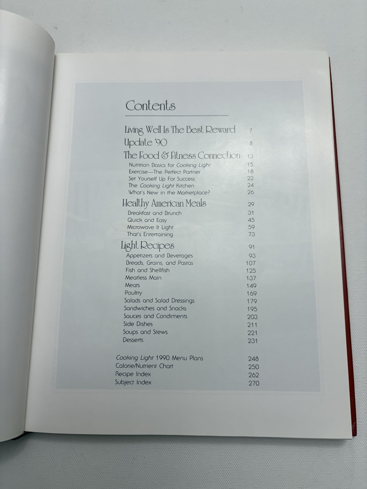 Cooking Light Cookbook Oxmoor House 272 pages Hardcover Recipes