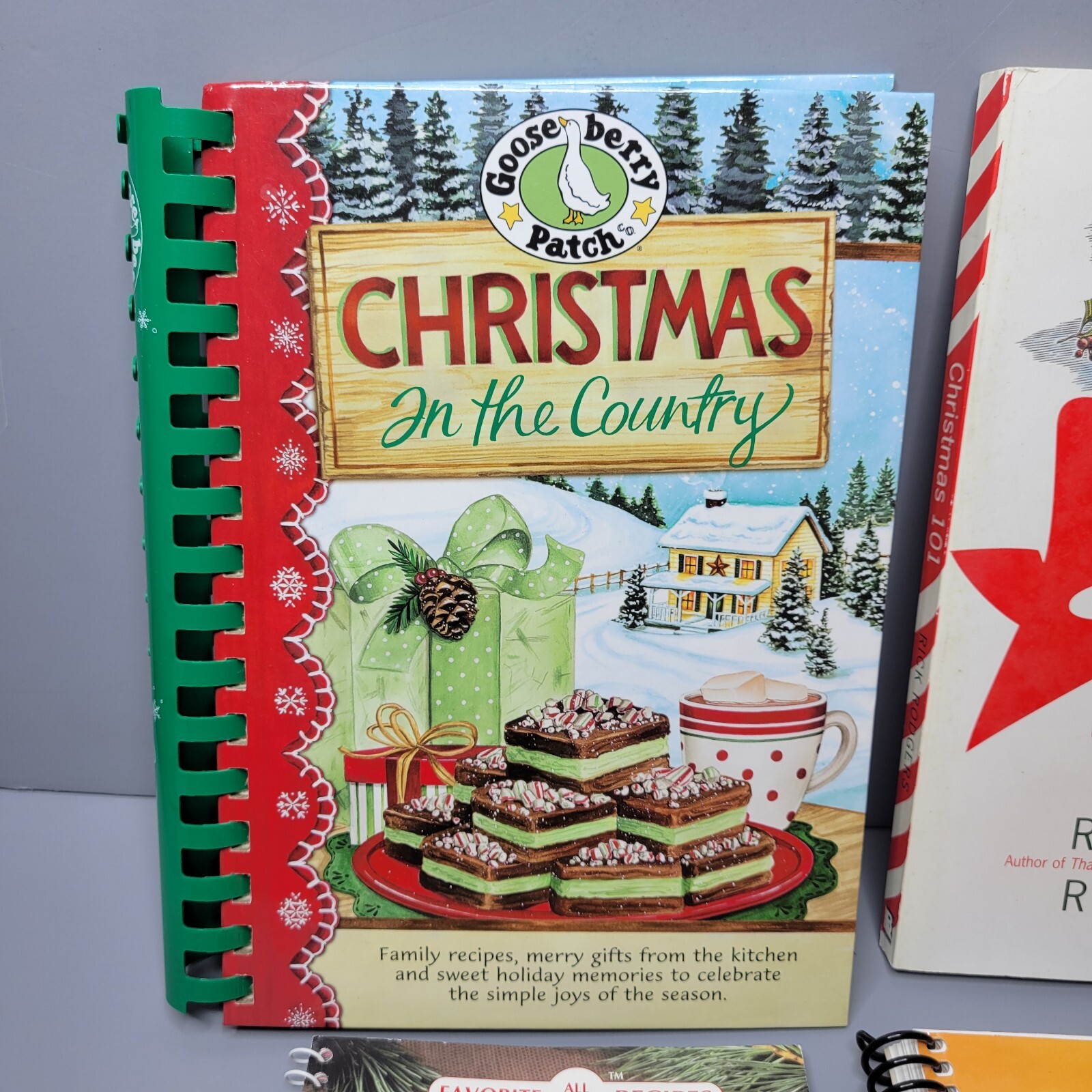 Lot Of 4 Christmas GOOSEBERRY PATCH, Santa’s Holiday Treats, Eagle Brand Favs