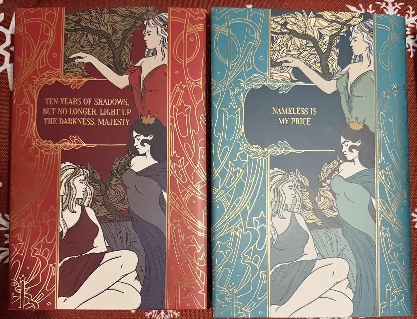 Throne of Glass Books 1-8 Full Set by Sarah J. Maas |Nerdy Ink Foiled HCDJ |OOP
