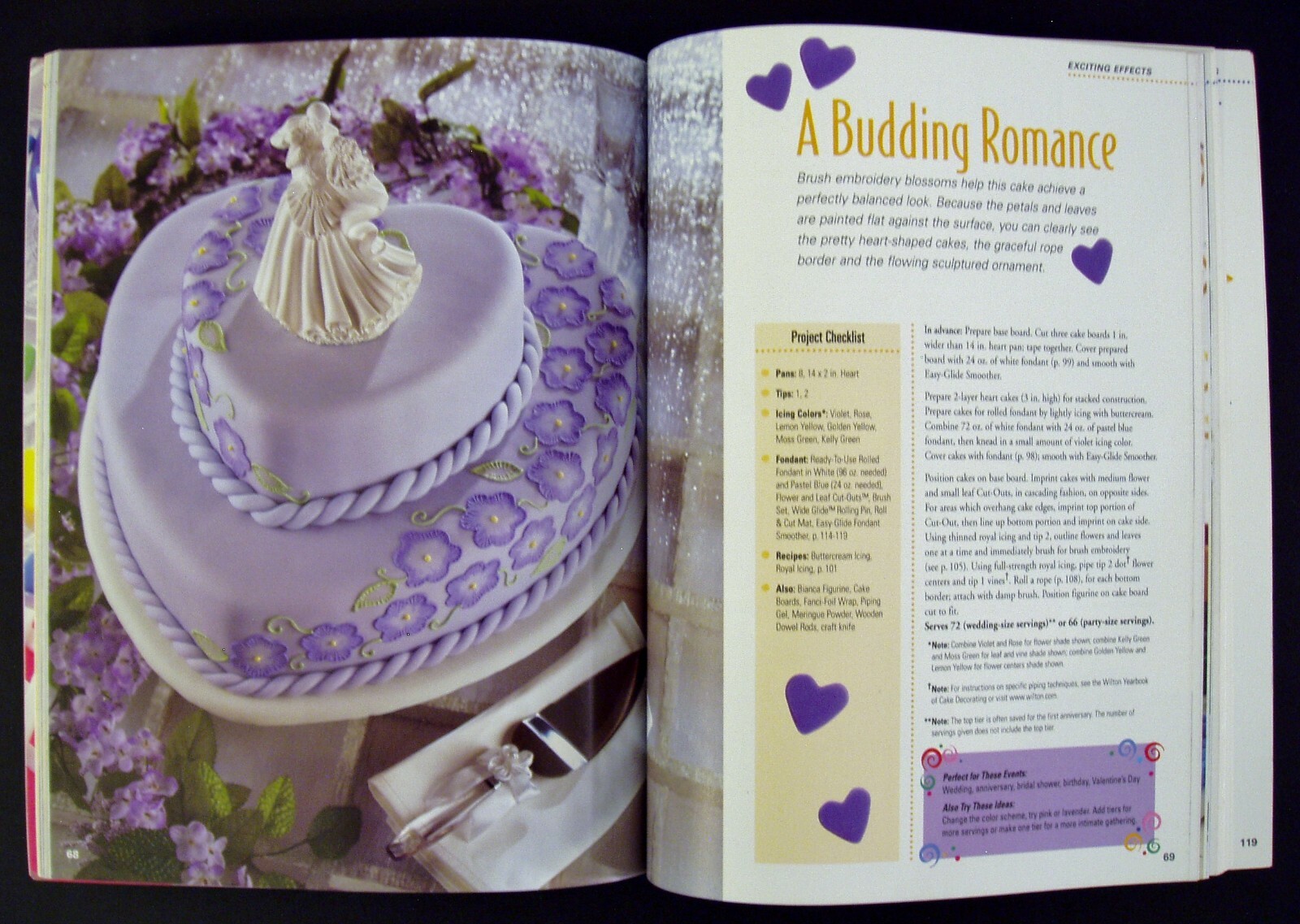 Wilton Celebrate with Fondant Cake Decorating Book Birthday Wedding Cookbook
